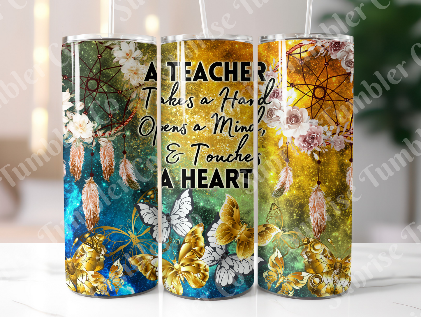 Dream Catcher Variety - 20 oz and 30 oz Tumblers (Glow In The Dark Green and Blue Options Available)