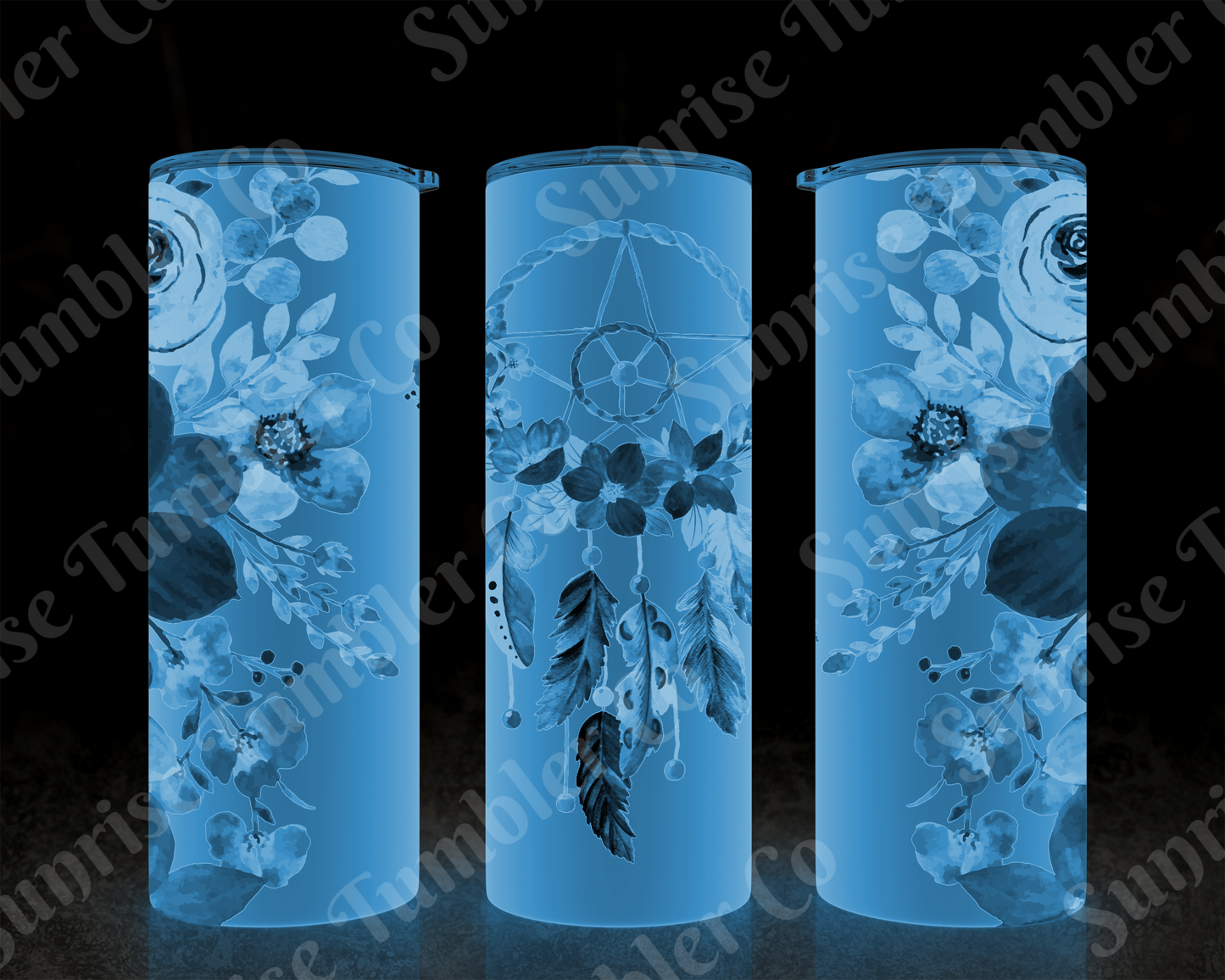 Dream Catcher Variety - 20 oz and 30 oz Tumblers (Glow In The Dark Green and Blue Options Available)