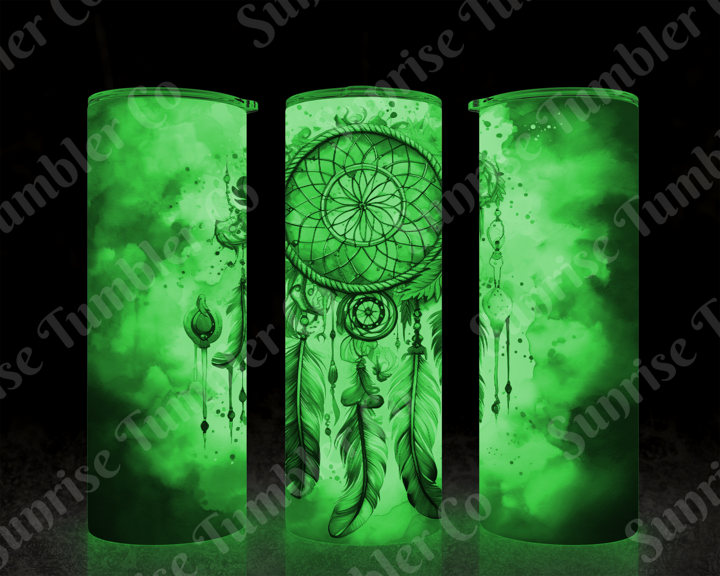 Dream Catcher Variety - 20 oz and 30 oz Tumblers (Glow In The Dark Green and Blue Options Available)