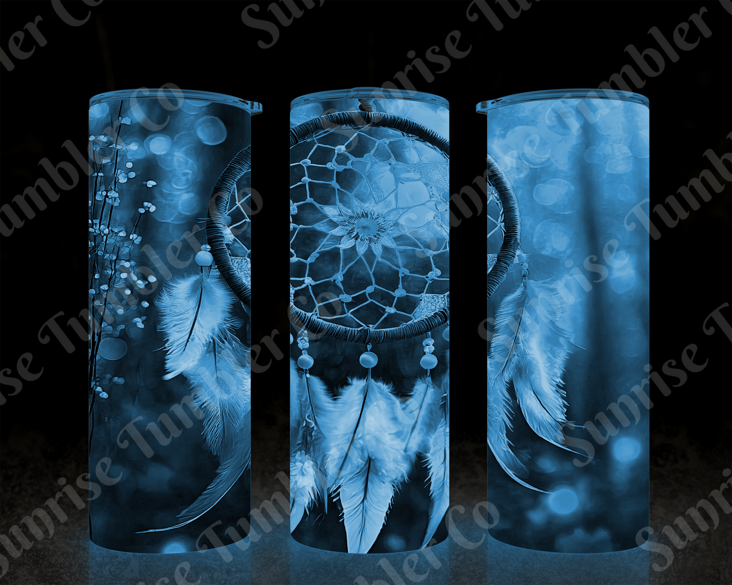 Dream Catcher Variety - 20 oz and 30 oz Tumblers (Glow In The Dark Green and Blue Options Available)