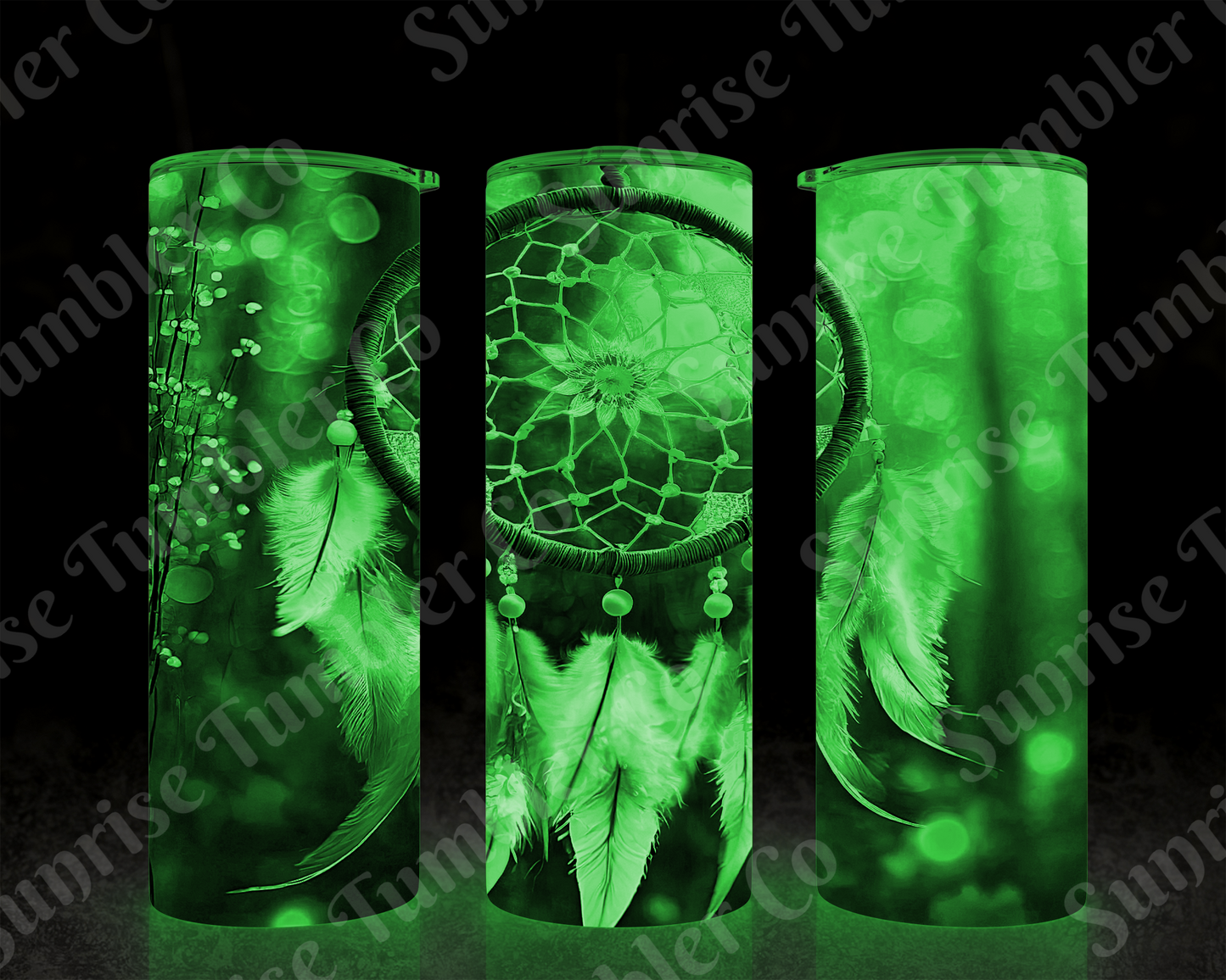 Dream Catcher Variety - 20 oz and 30 oz Tumblers (Glow In The Dark Green and Blue Options Available)