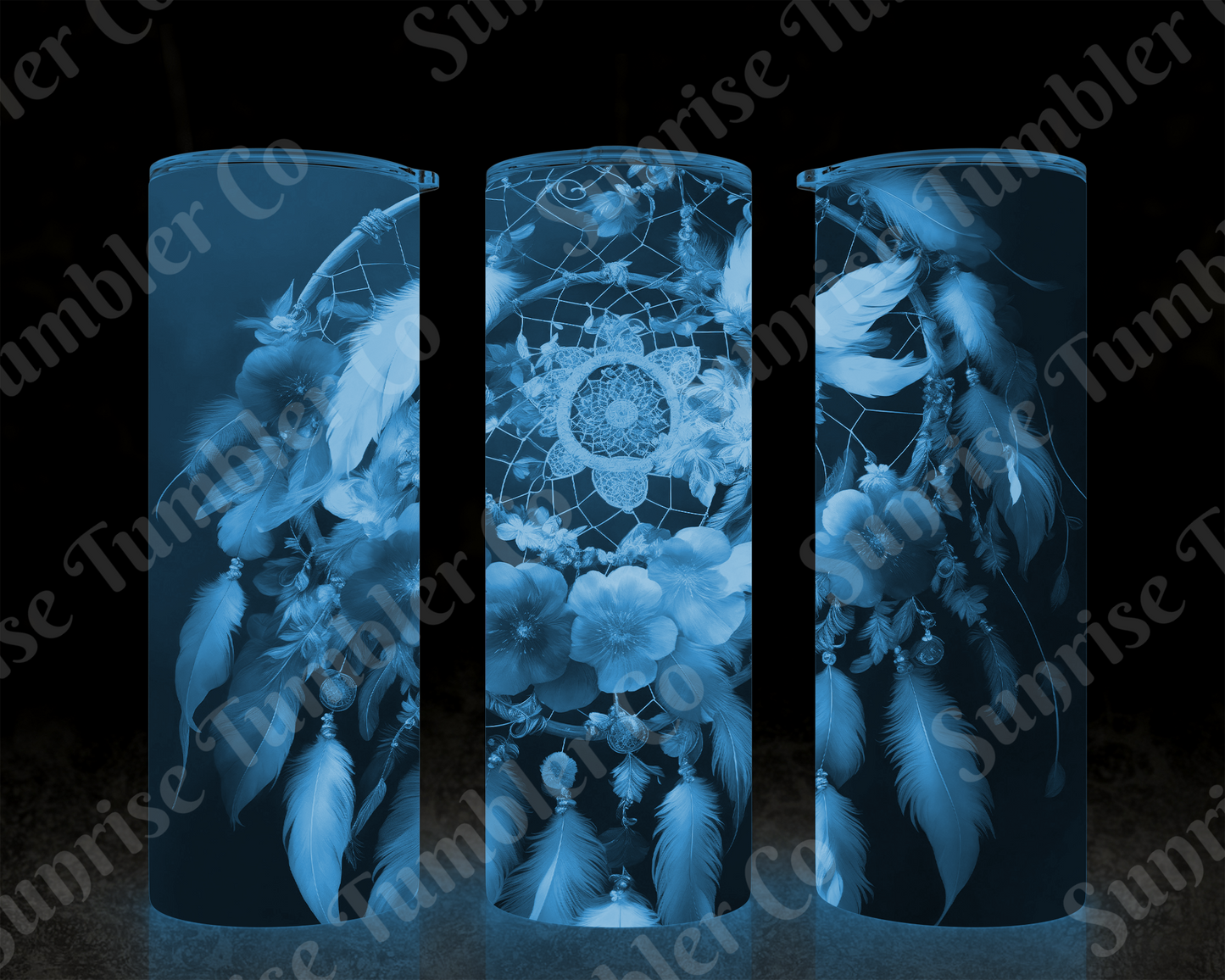 Dream Catcher Variety - 20 oz and 30 oz Tumblers (Glow In The Dark Green and Blue Options Available)