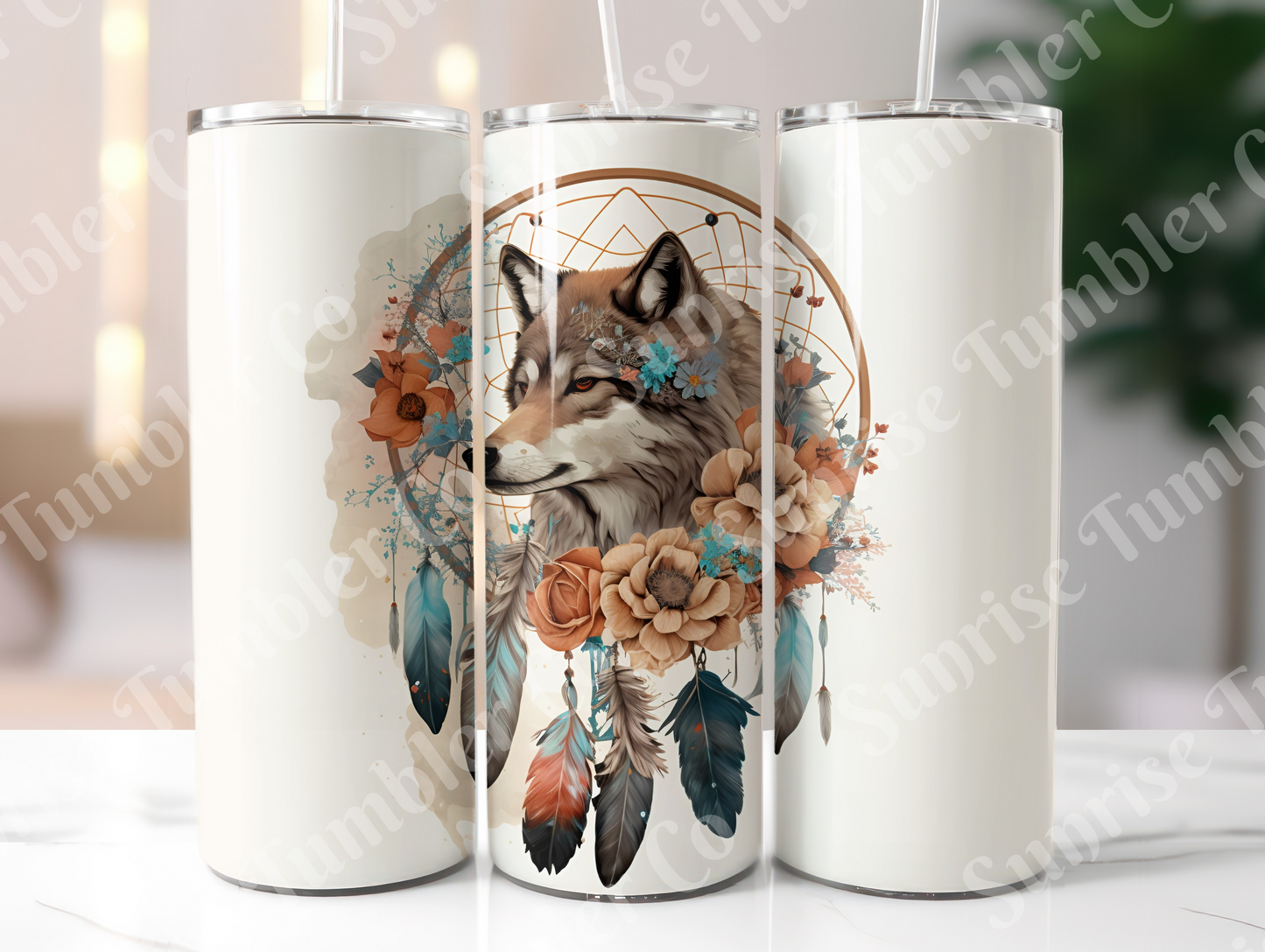 Dream Catcher Variety - 20 oz and 30 oz Tumblers (Glow In The Dark Green and Blue Options Available)