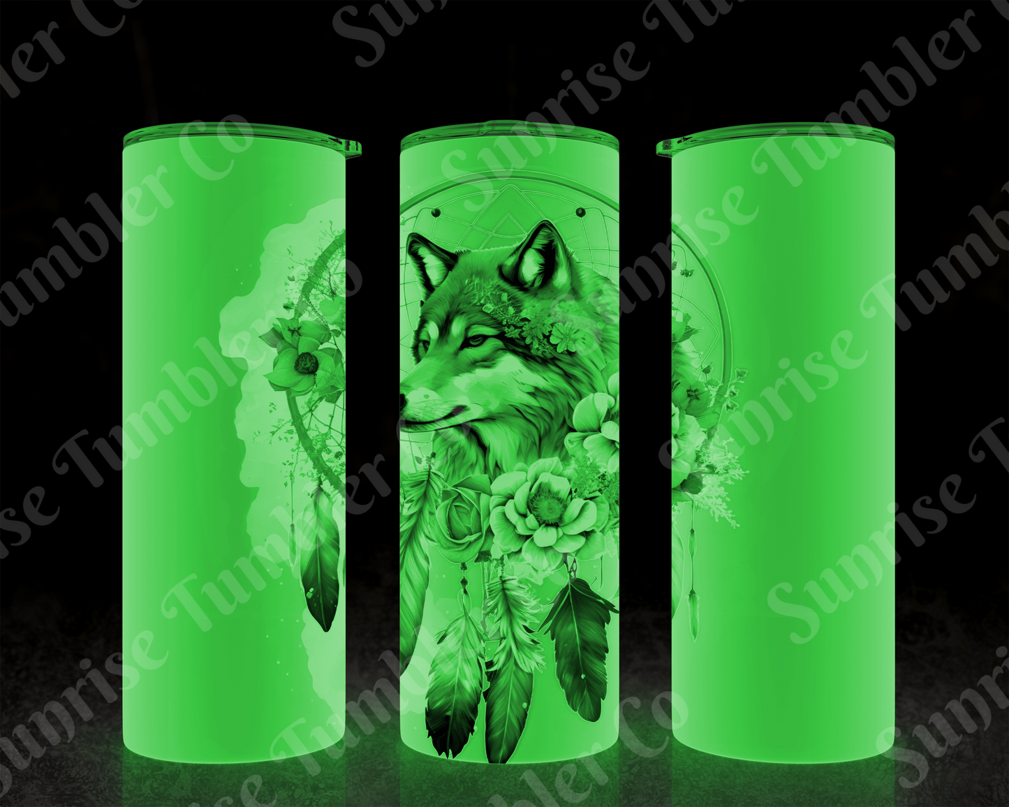 Dream Catcher Variety - 20 oz and 30 oz Tumblers (Glow In The Dark Green and Blue Options Available)