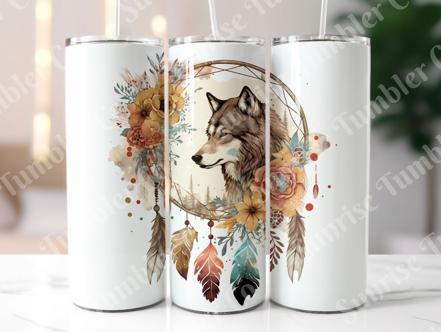 Dream Catcher Variety - 20 oz and 30 oz Tumblers (Glow In The Dark Green and Blue Options Available)
