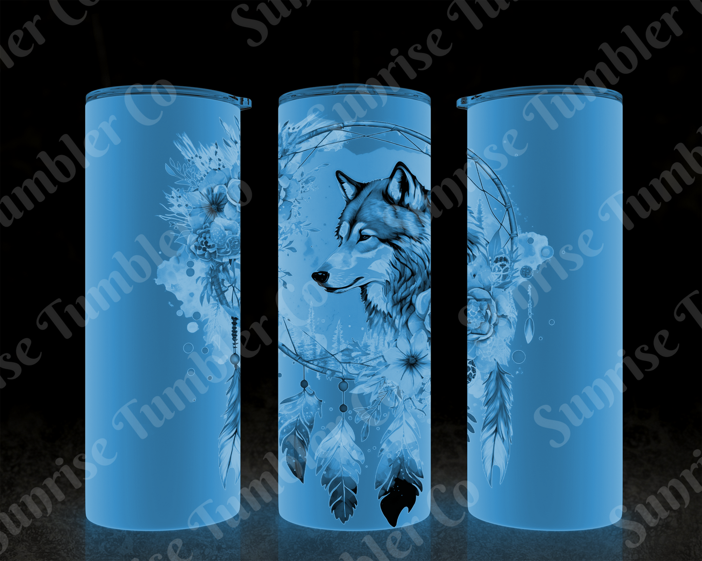 Dream Catcher Variety - 20 oz and 30 oz Tumblers (Glow In The Dark Green and Blue Options Available)