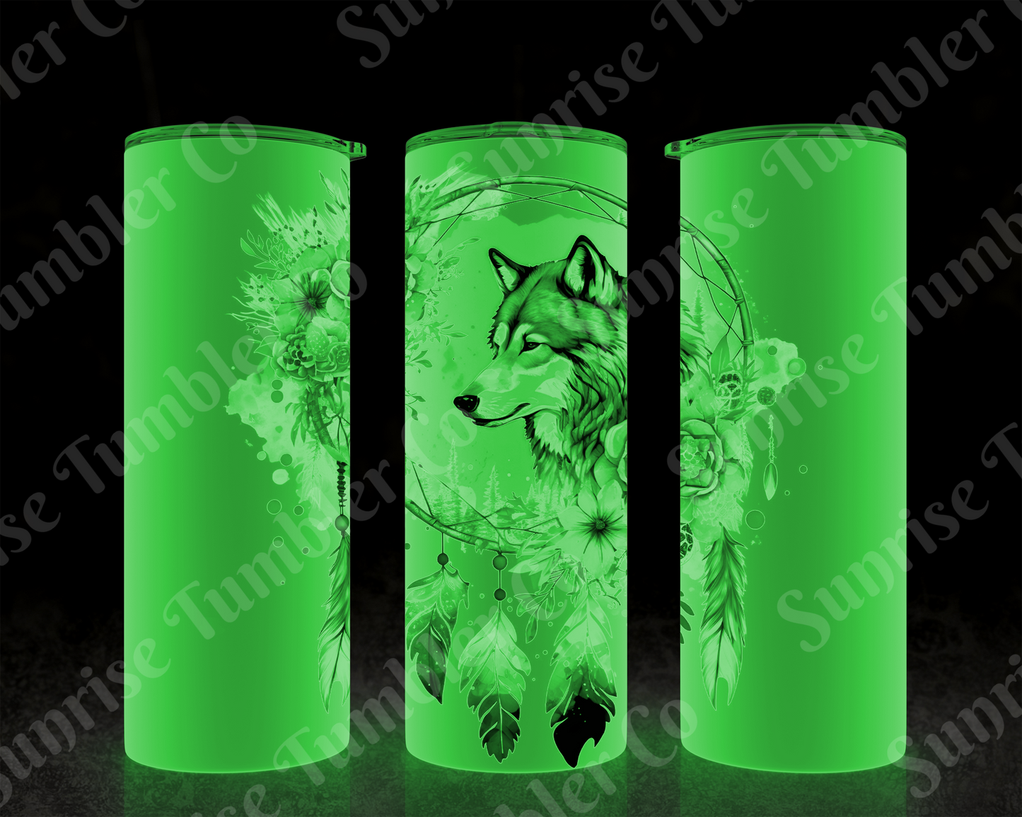 Dream Catcher Variety - 20 oz and 30 oz Tumblers (Glow In The Dark Green and Blue Options Available)
