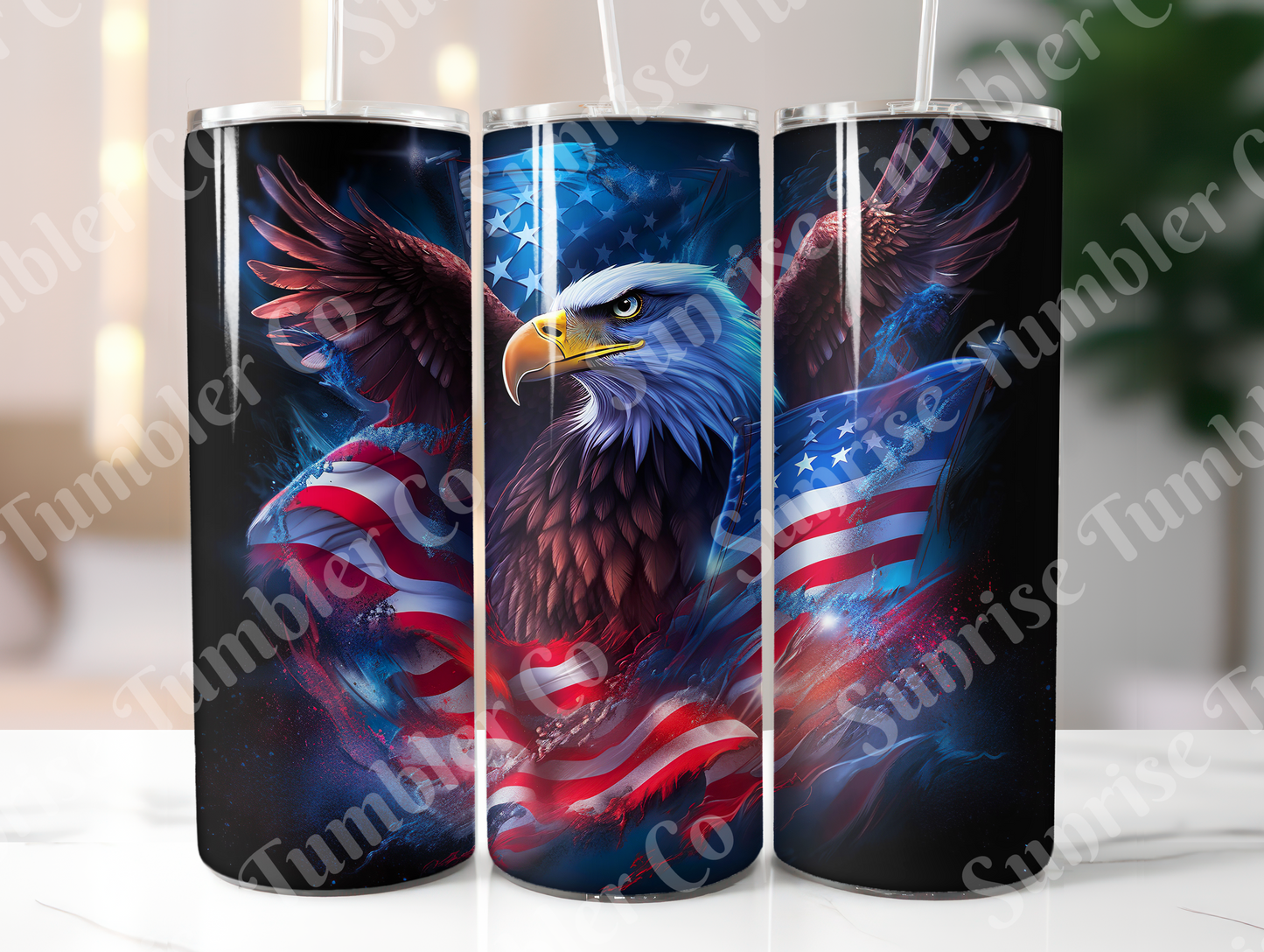 Eagle Variety - 20oz and 30oz Tumblers (Glow In The Dark Green And Blue Available)