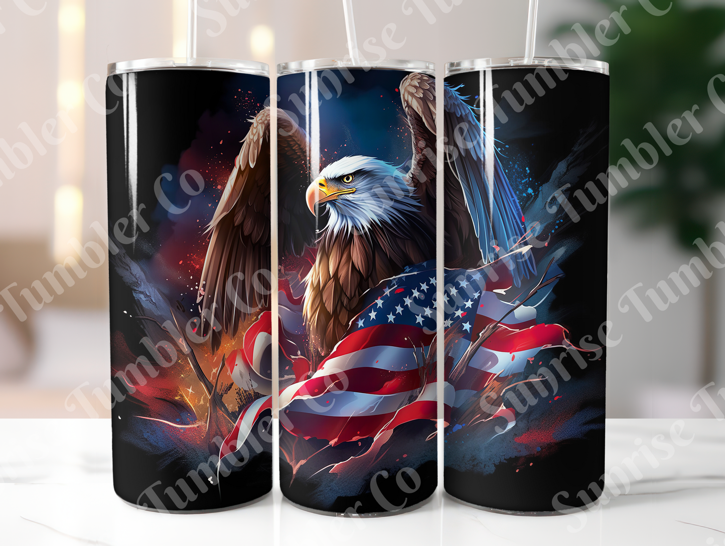 Eagle Variety - 20oz and 30oz Tumblers (Glow In The Dark Green And Blue Available)