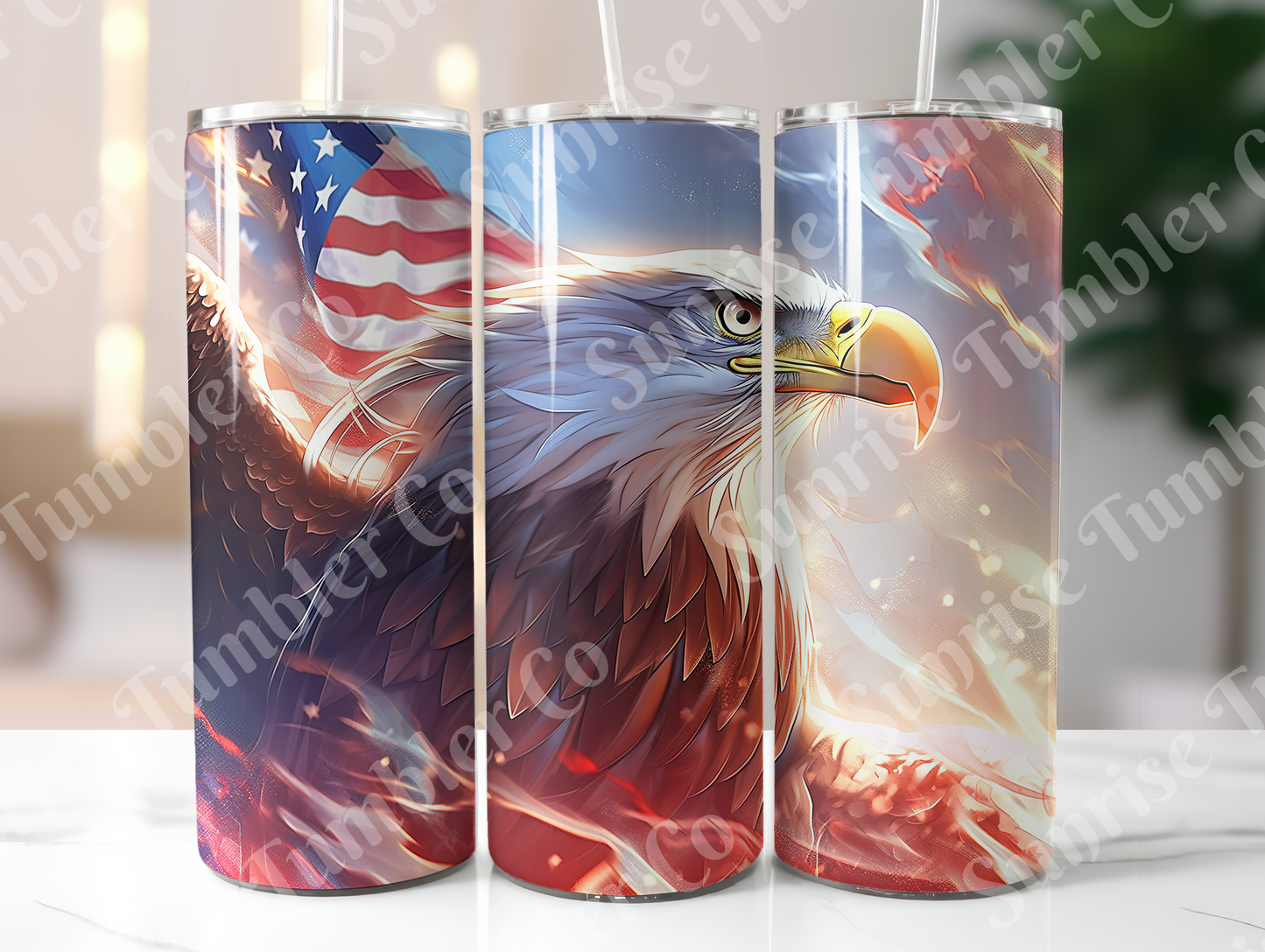 Eagle Variety - 20oz and 30oz Tumblers (Glow In The Dark Green And Blue Available)