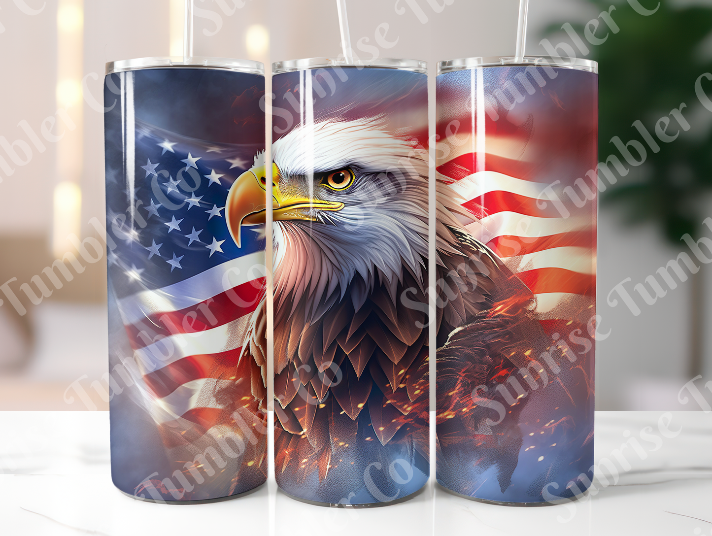 Eagle Variety - 20oz and 30oz Tumblers (Glow In The Dark Green And Blue Available)