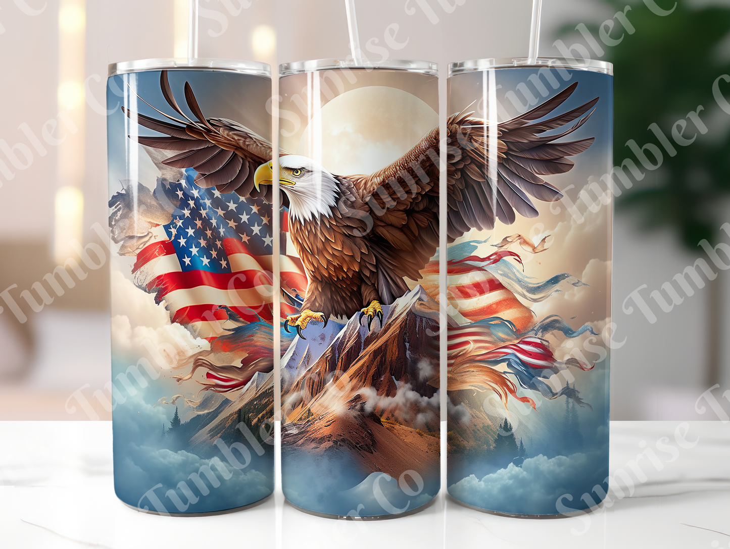 Eagle Variety - 20oz and 30oz Tumblers (Glow In The Dark Green And Blue Available)