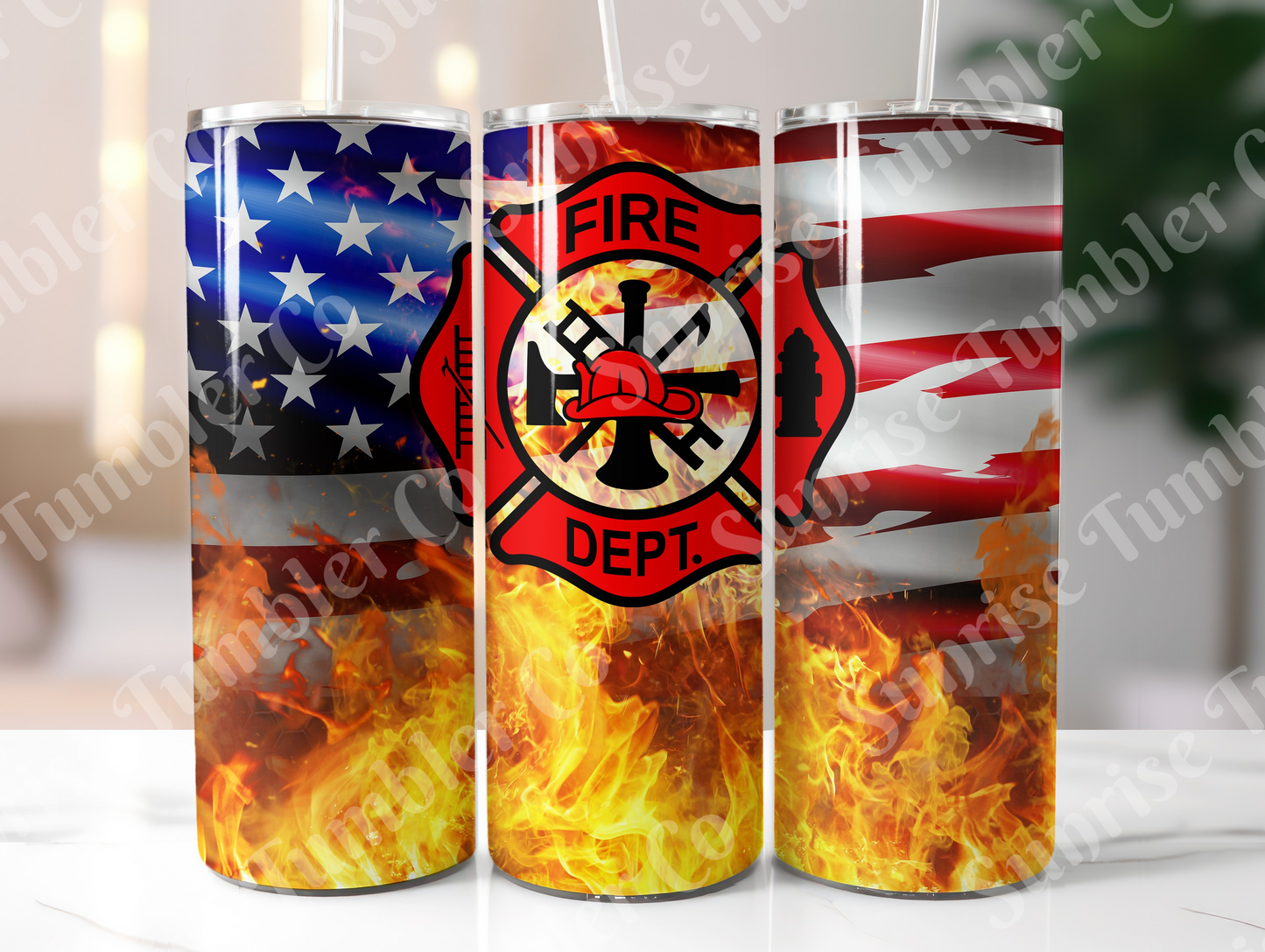 Military, Veteran & First Responders Variety Part 1 - 20oz and 30oz Tumblers (Glow In The Dark Green And Blue Available)
