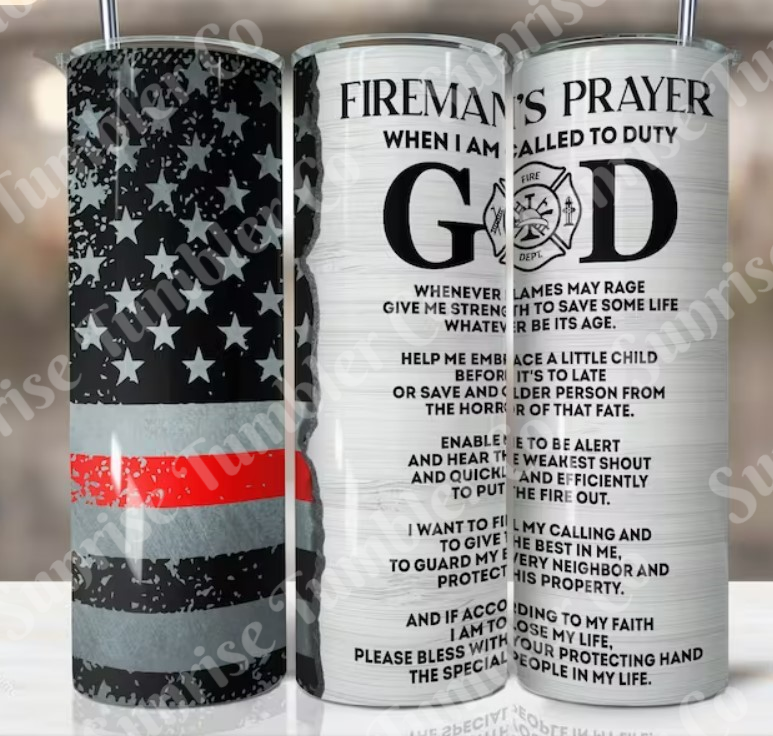Military, Veteran & First Responders Variety Part 1 - 20oz and 30oz Tumblers (Glow In The Dark Green And Blue Available)