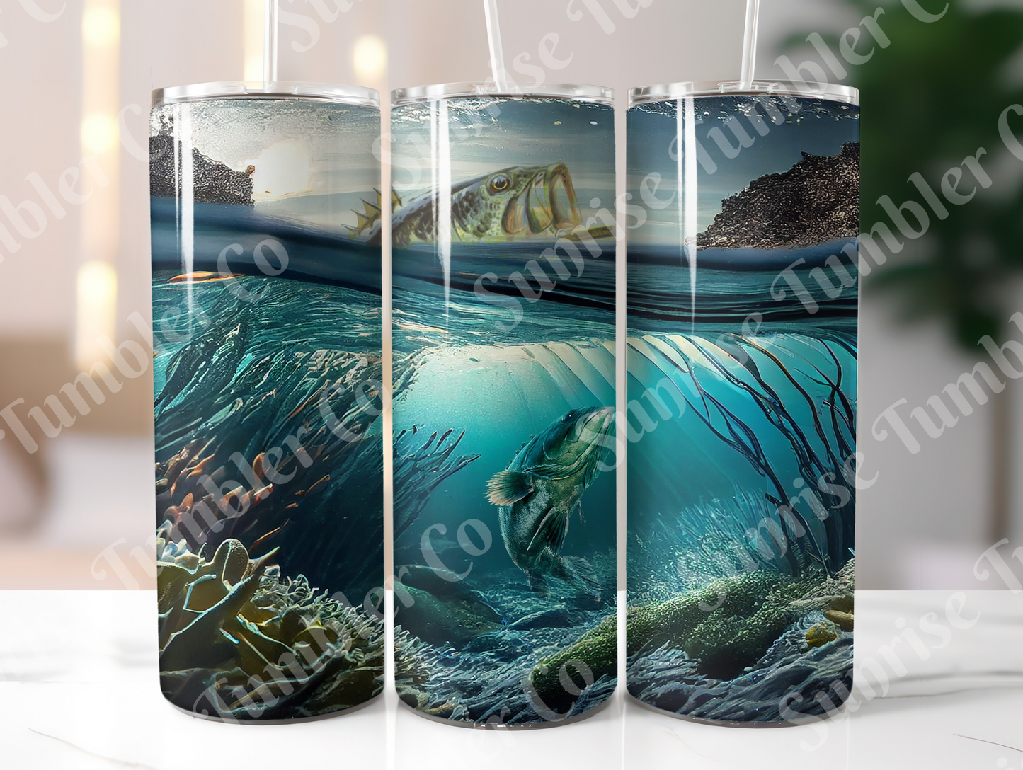 Fishing Variety Part 1 - 20oz and 30oz Tumblers (Glow In The Dark Green And Blue Available)
