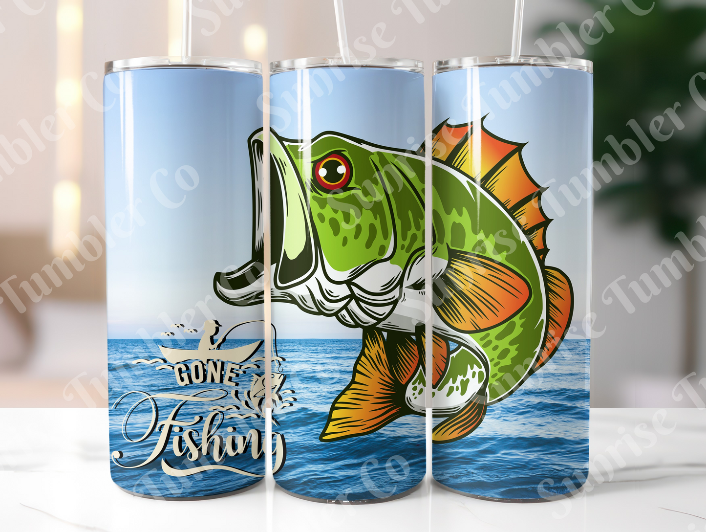 Fishing Variety Part 1 - 20oz and 30oz Tumblers (Glow In The Dark Green And Blue Available)