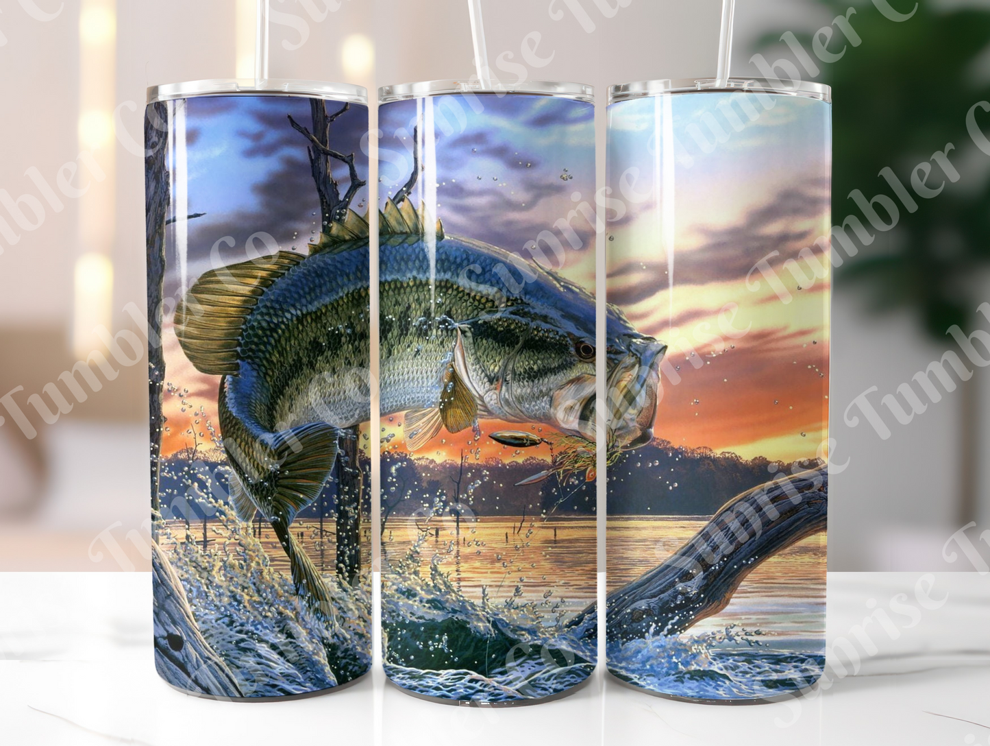 Fishing Variety Part 1 - 20oz and 30oz Tumblers (Glow In The Dark Green And Blue Available)