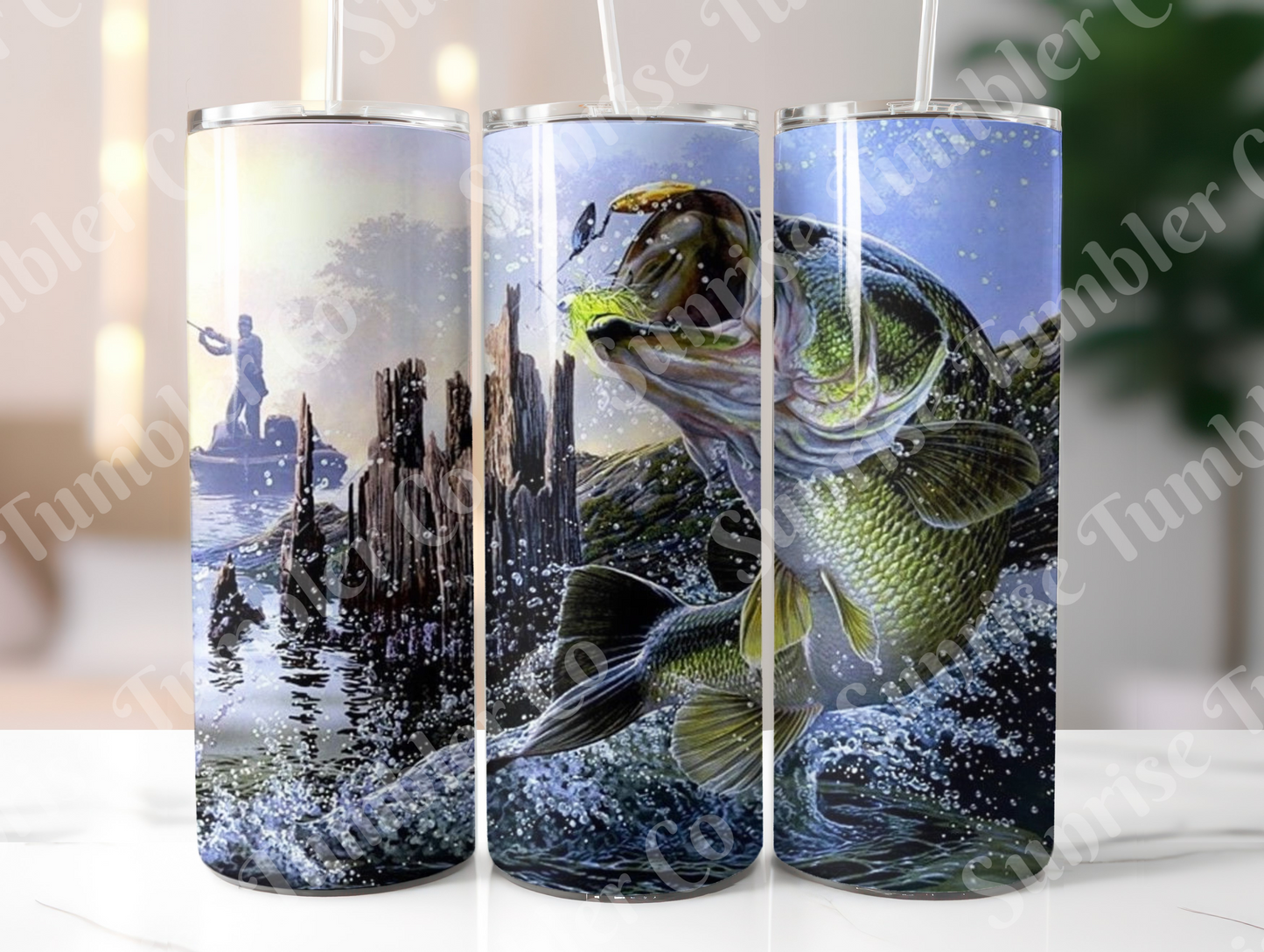 Fishing Variety Part 1 - 20oz and 30oz Tumblers (Glow In The Dark Green And Blue Available)