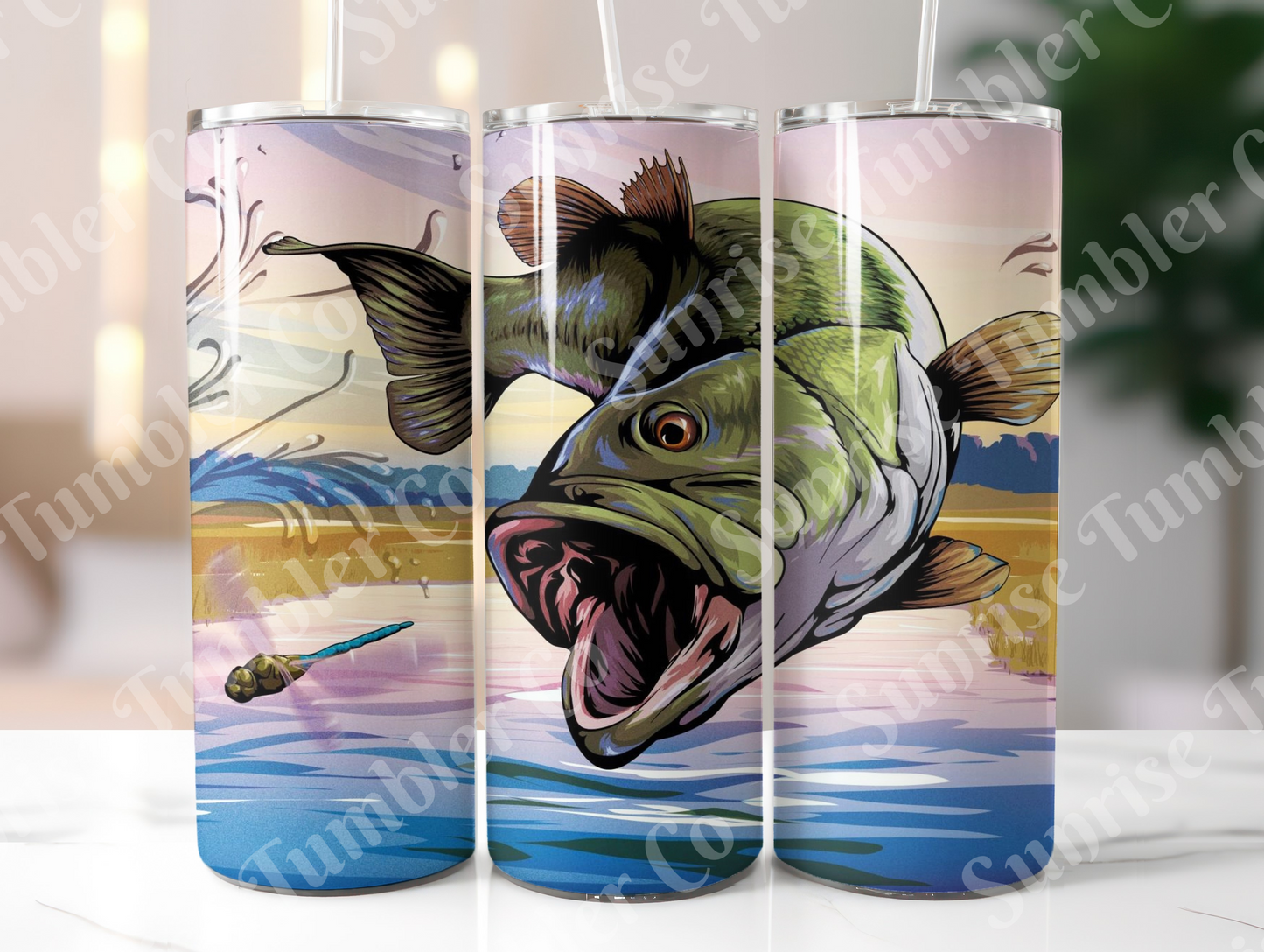 Fishing Variety Part 1 - 20oz and 30oz Tumblers (Glow In The Dark Green And Blue Available)