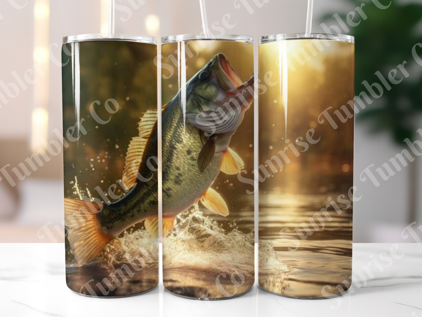 Fishing Variety Part 1 - 20oz and 30oz Tumblers (Glow In The Dark Green And Blue Available)
