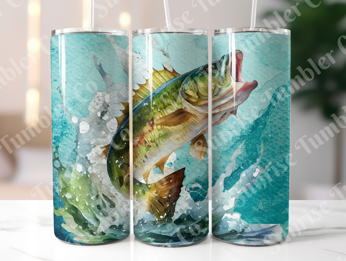 Fishing Variety Part 1 - 20oz and 30oz Tumblers (Glow In The Dark Green And Blue Available)
