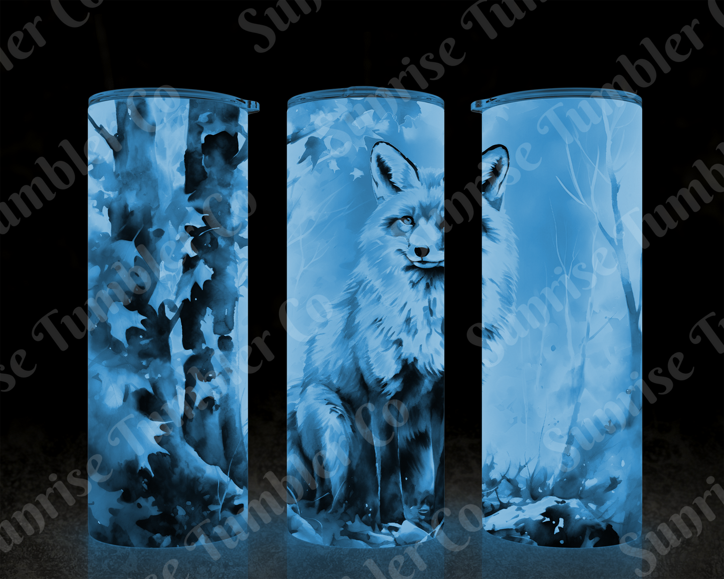 Fox Variety - 20 oz and 30 oz Tumbler (Glow In The Dark Option Available)