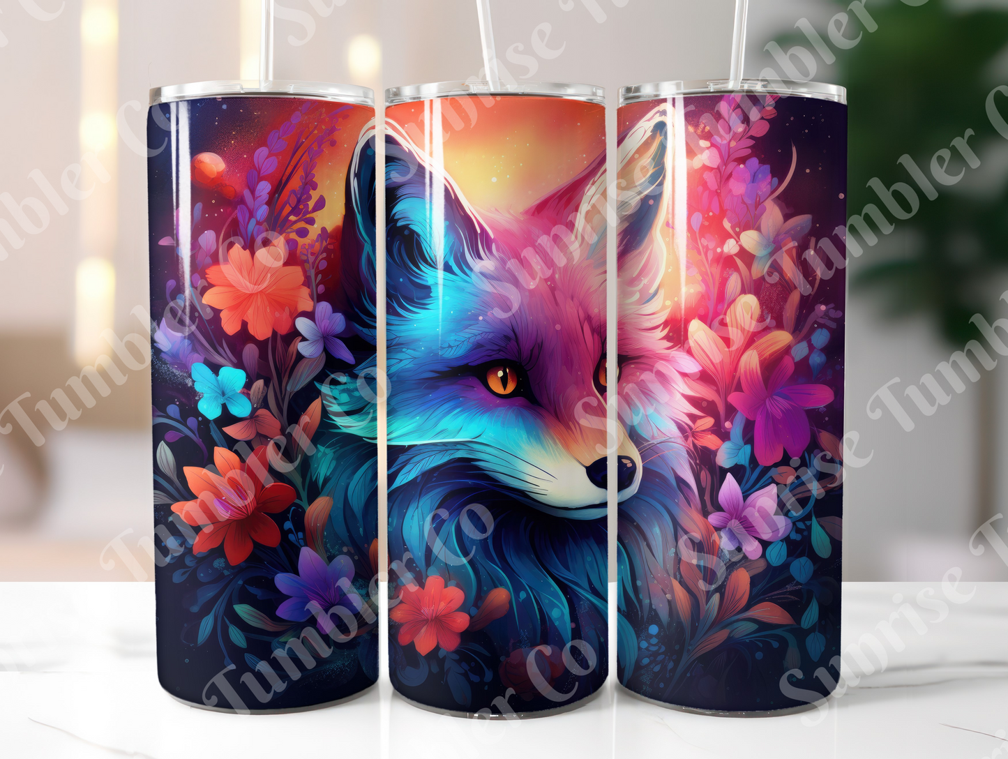 Fox Variety - 20 oz and 30 oz Tumbler (Glow In The Dark Option Available)