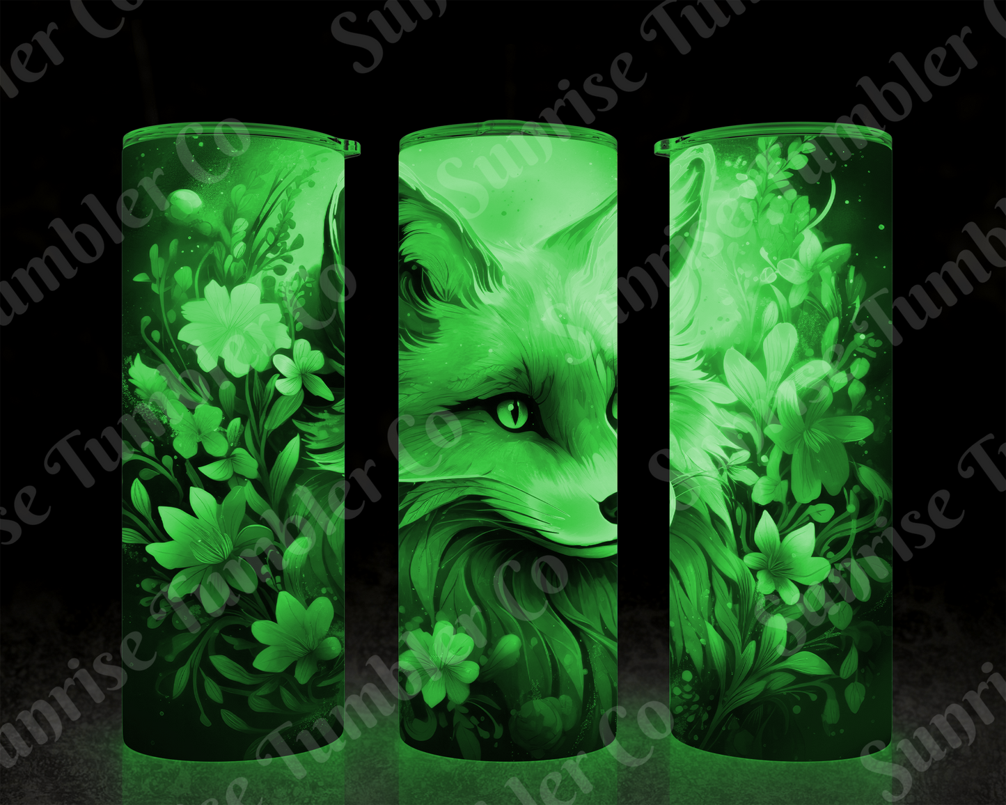 Fox Variety - 20 oz and 30 oz Tumbler (Glow In The Dark Option Available)