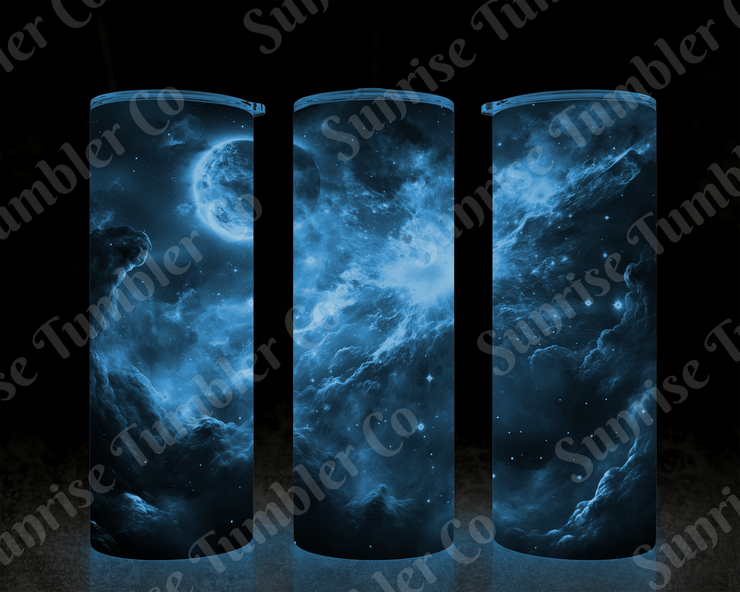 Galaxy and Northern Lights Variety - 20 oz and 30 oz Tumblers (Glow In The Dark Option Available)