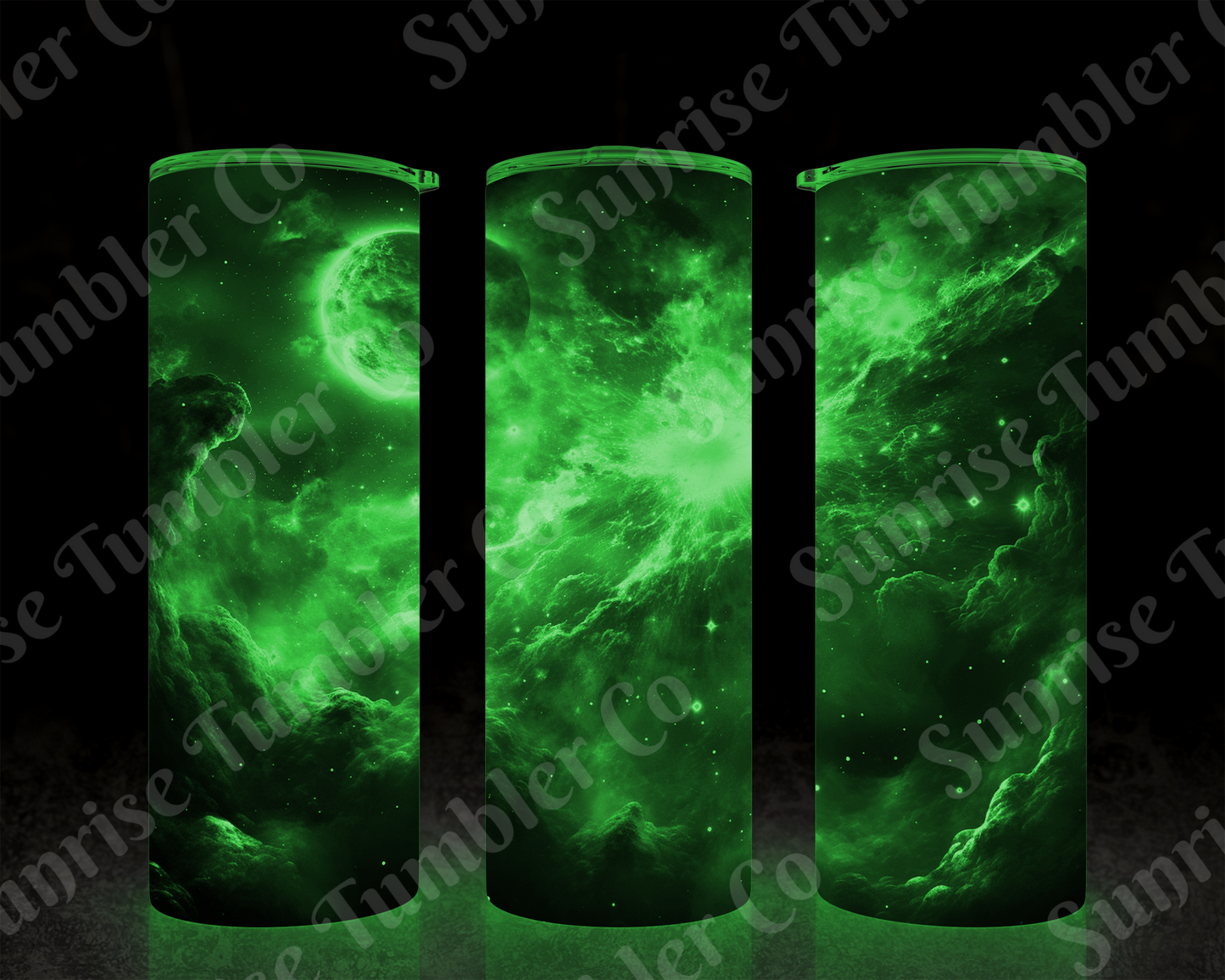 Galaxy and Northern Lights Variety - 20 oz and 30 oz Tumblers (Glow In The Dark Option Available)