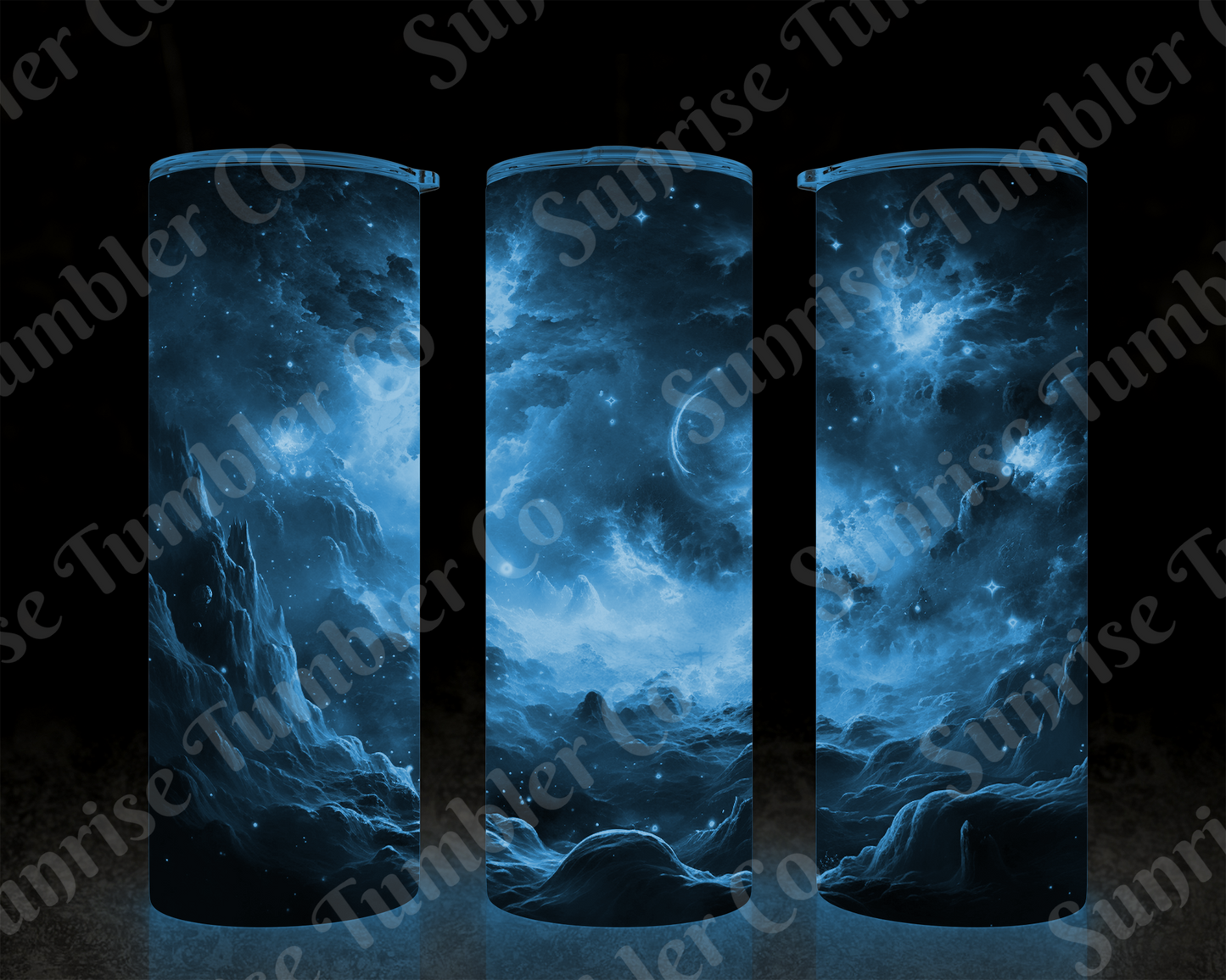 Galaxy and Northern Lights Variety - 20 oz and 30 oz Tumblers (Glow In The Dark Option Available)