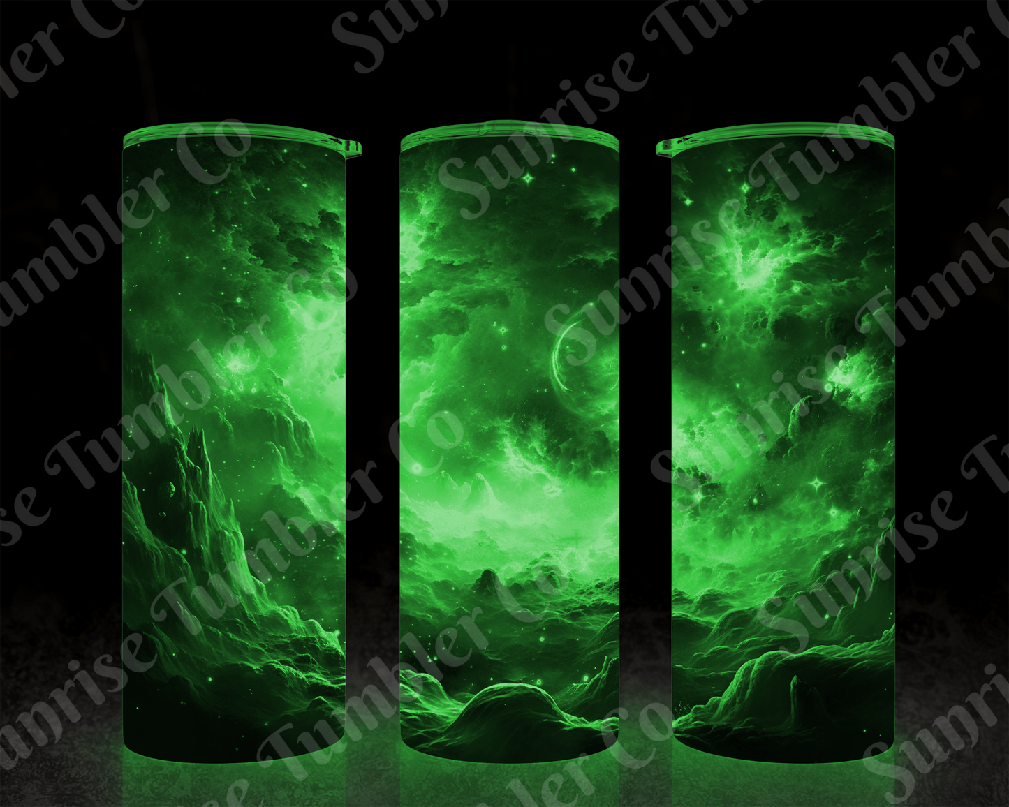Galaxy and Northern Lights Variety - 20 oz and 30 oz Tumblers (Glow In The Dark Option Available)