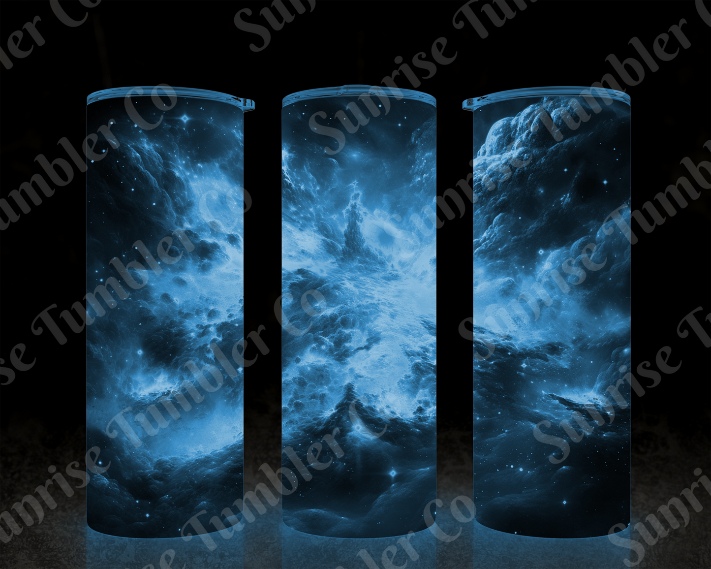 Galaxy and Northern Lights Variety - 20 oz and 30 oz Tumblers (Glow In The Dark Option Available)