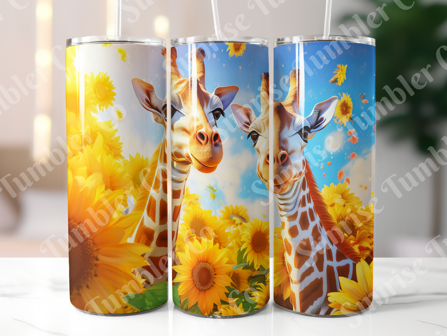 Giraffe Variety - 20oz and 30oz Tumblers (Glow In The Dark Green And Blue Available)