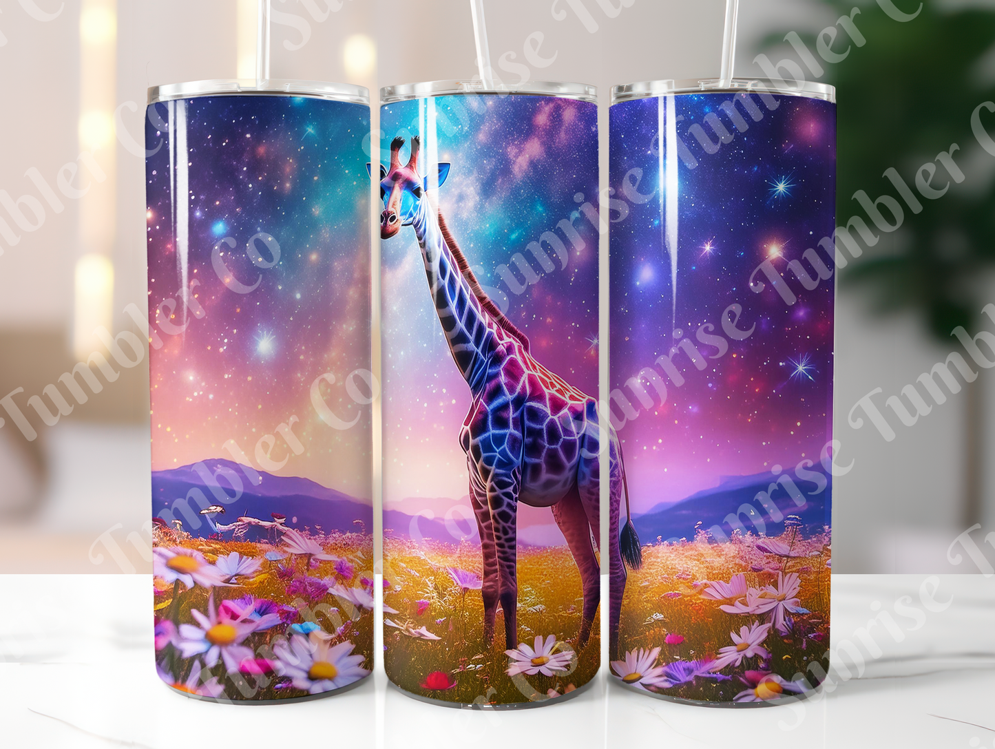 Giraffe Variety - 20oz and 30oz Tumblers (Glow In The Dark Green And Blue Available)