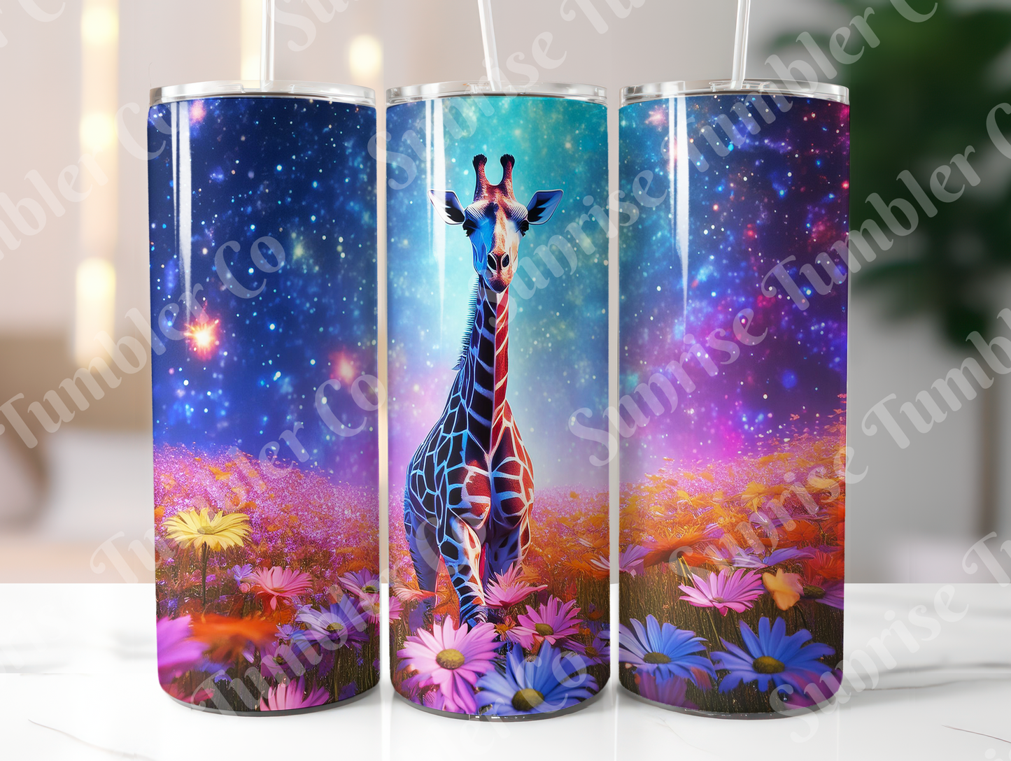 Giraffe Variety - 20oz and 30oz Tumblers (Glow In The Dark Green And Blue Available)
