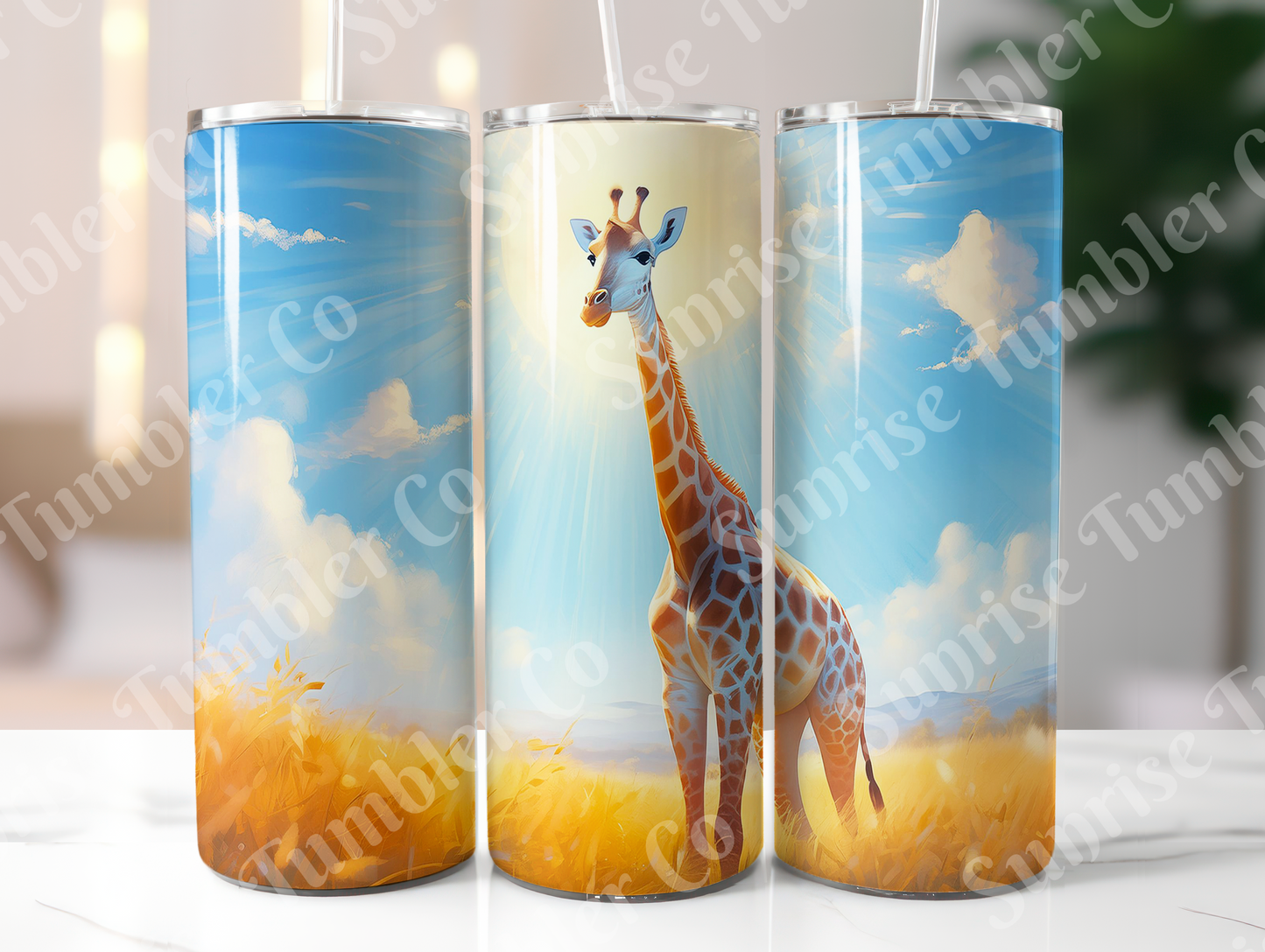 Giraffe Variety - 20oz and 30oz Tumblers (Glow In The Dark Green And Blue Available)