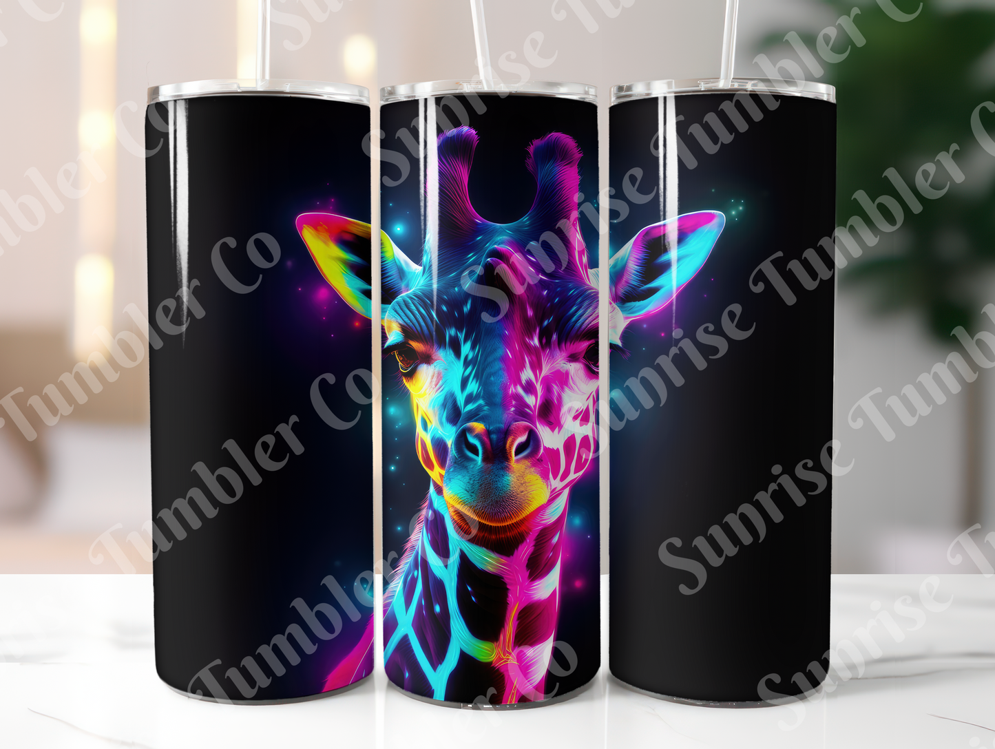 Giraffe Variety - 20oz and 30oz Tumblers (Glow In The Dark Green And Blue Available)