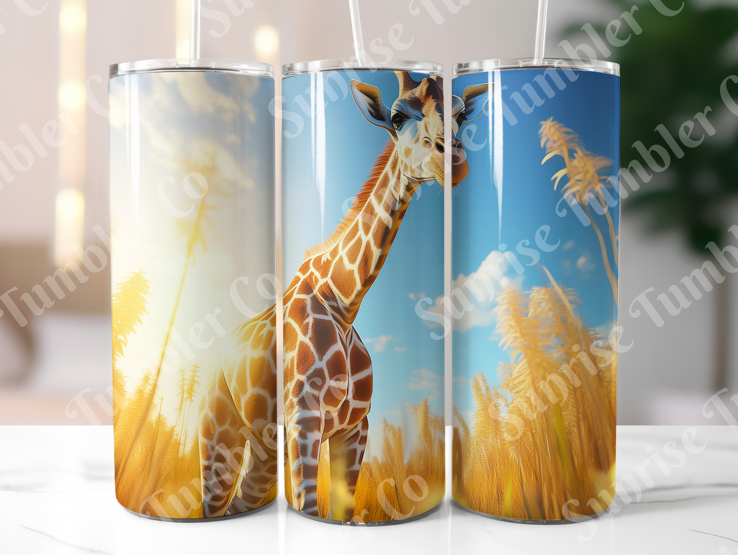 Giraffe Variety - 20oz and 30oz Tumblers (Glow In The Dark Green And Blue Available)