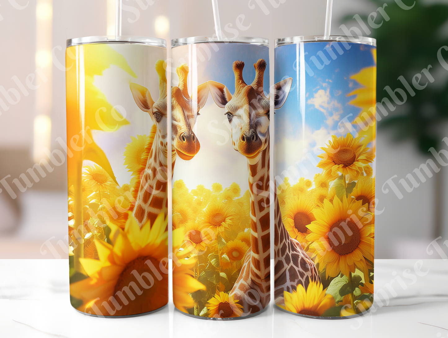 Giraffe Variety - 20oz and 30oz Tumblers (Glow In The Dark Green And Blue Available)