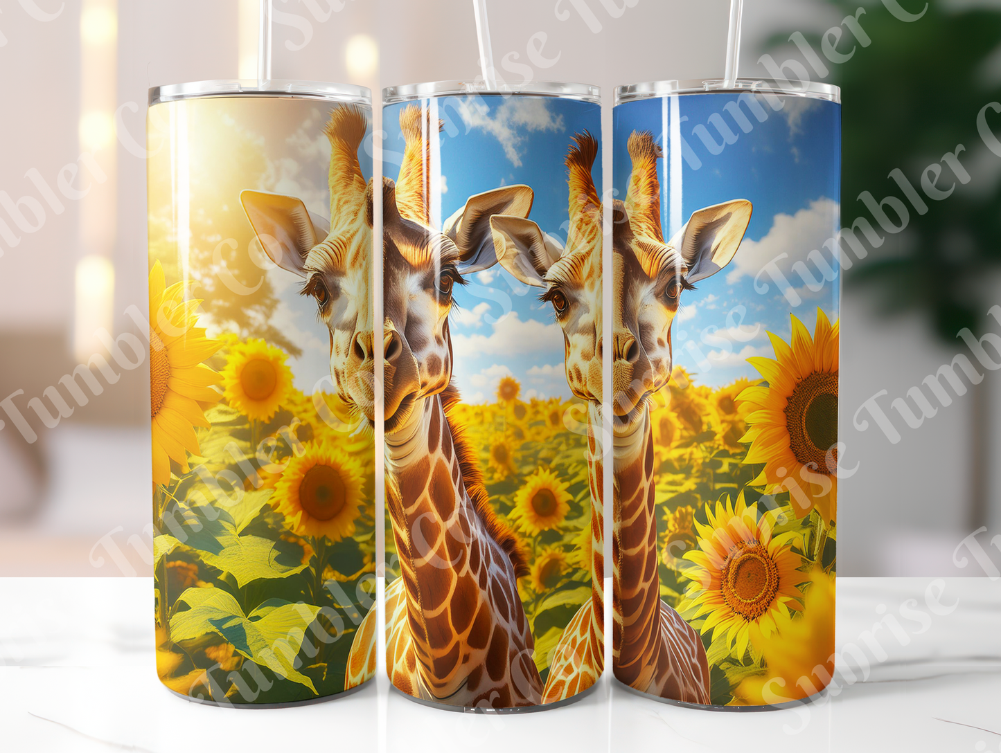 Giraffe Variety - 20oz and 30oz Tumblers (Glow In The Dark Green And Blue Available)
