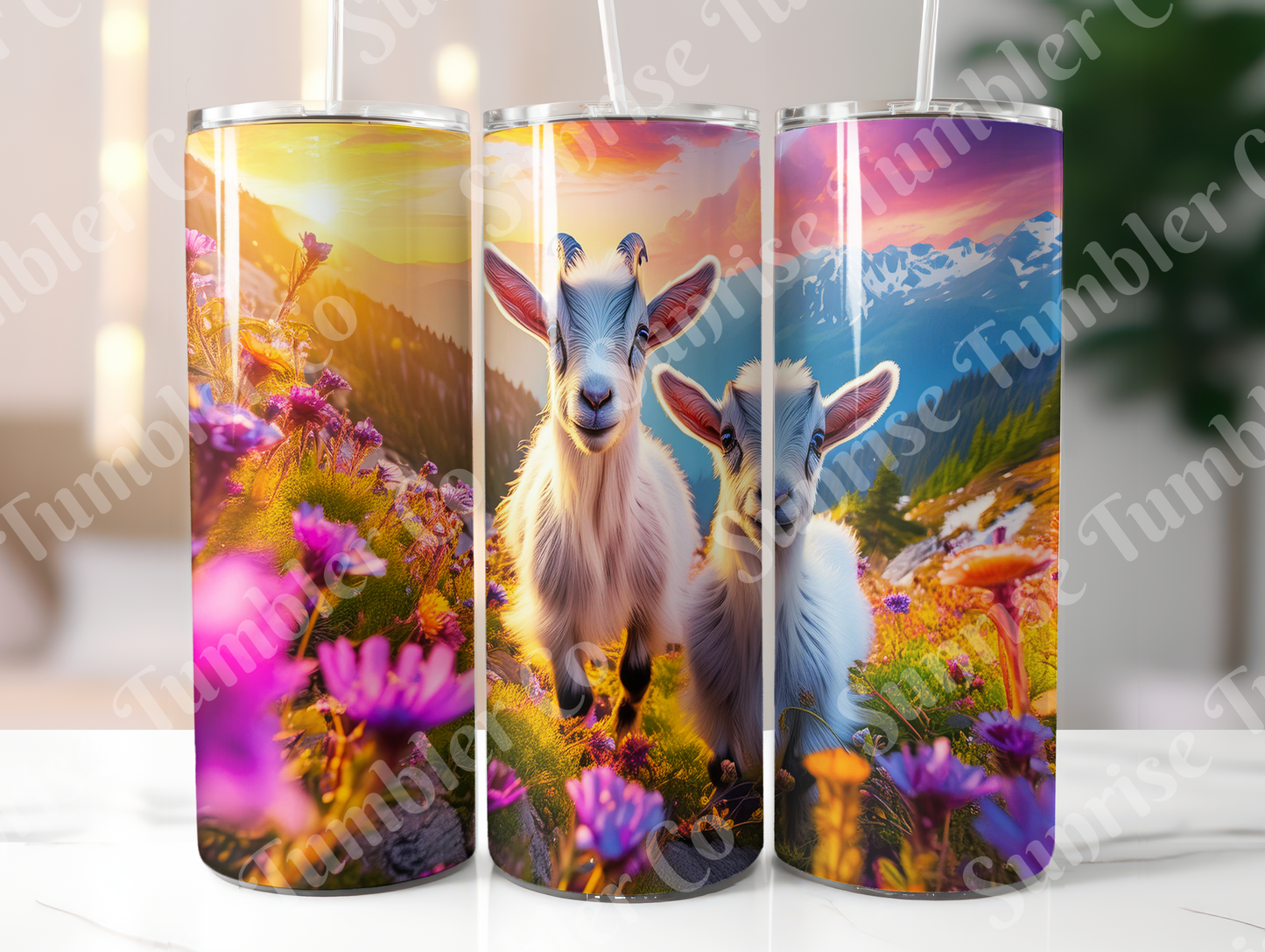 Goat Variety - 20oz and 30oz Tumblers (Glow In The Dark Green And Blue Available)