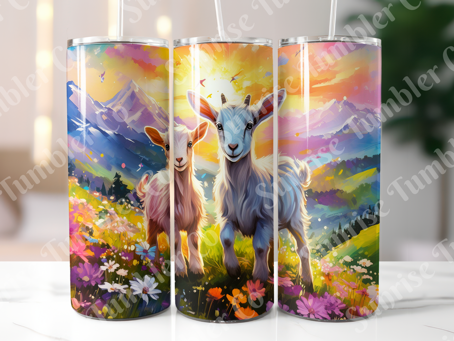 Goat Variety - 20oz and 30oz Tumblers (Glow In The Dark Green And Blue Available)