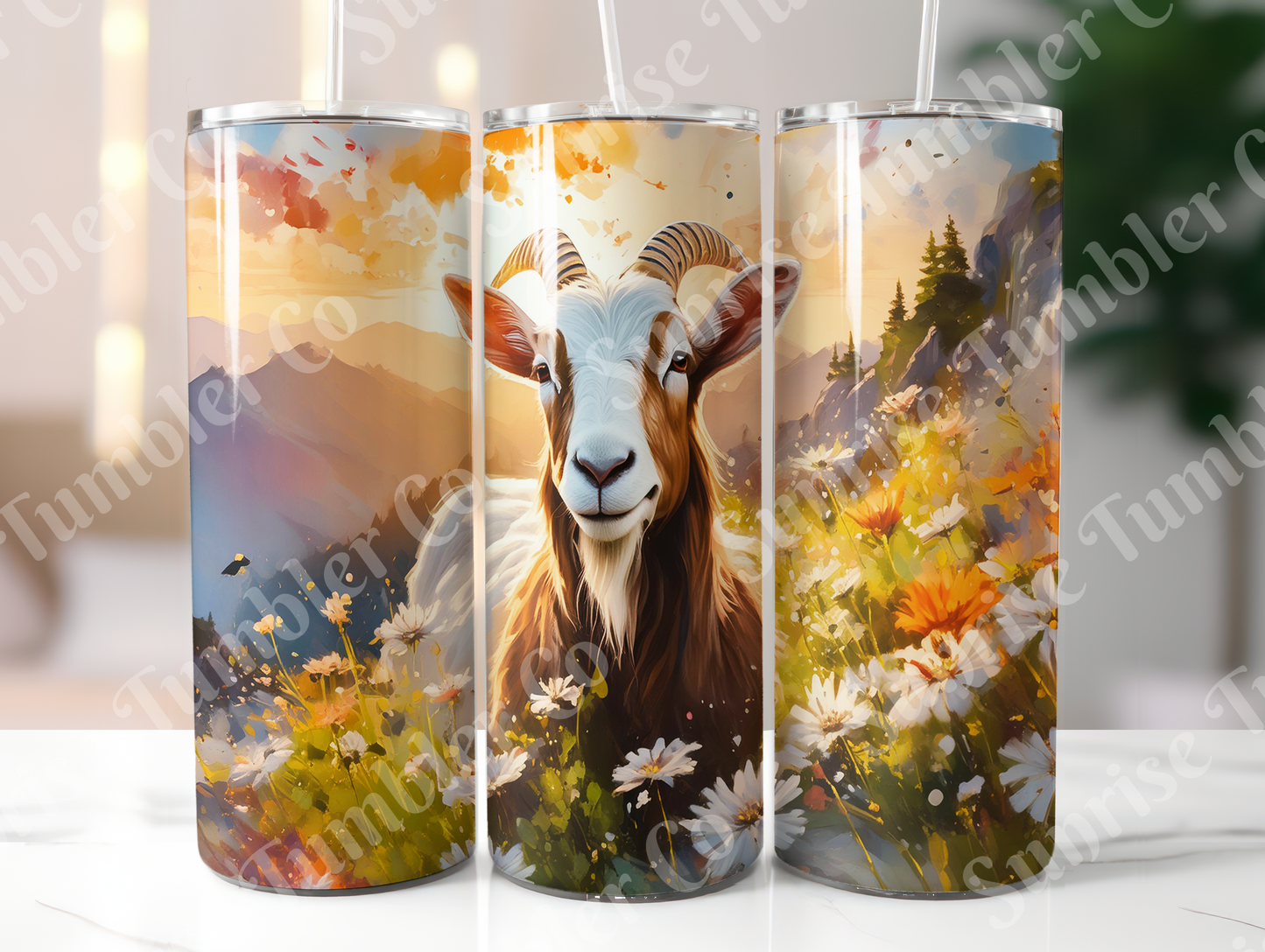 Goat Variety - 20oz and 30oz Tumblers (Glow In The Dark Green And Blue Available)