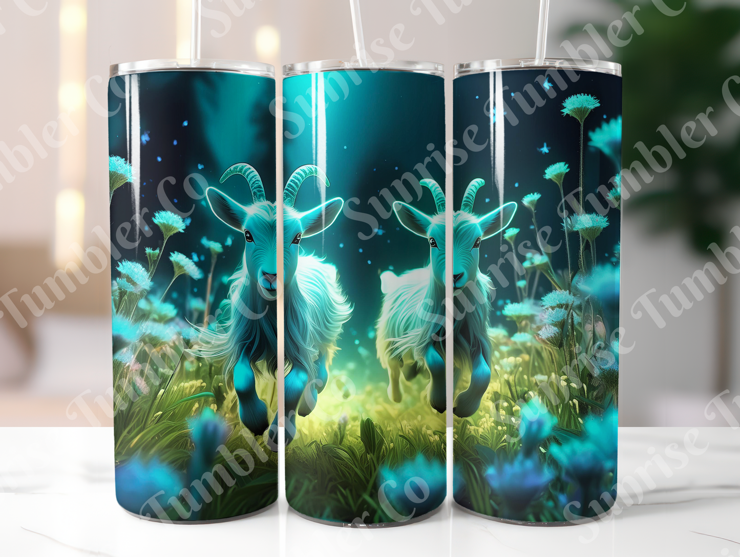 Goat Variety - 20oz and 30oz Tumblers (Glow In The Dark Green And Blue Available)
