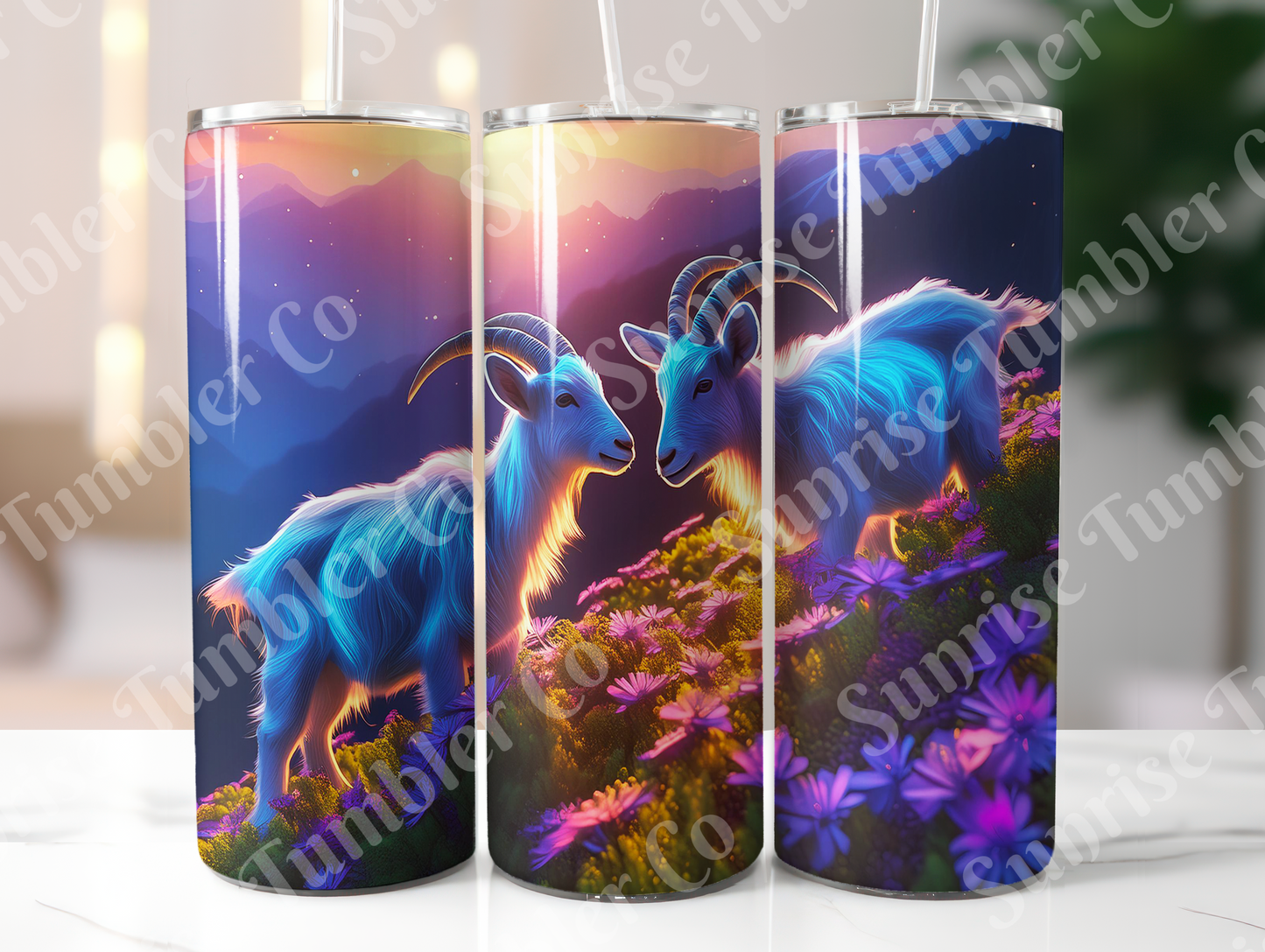 Goat Variety - 20oz and 30oz Tumblers (Glow In The Dark Green And Blue Available)