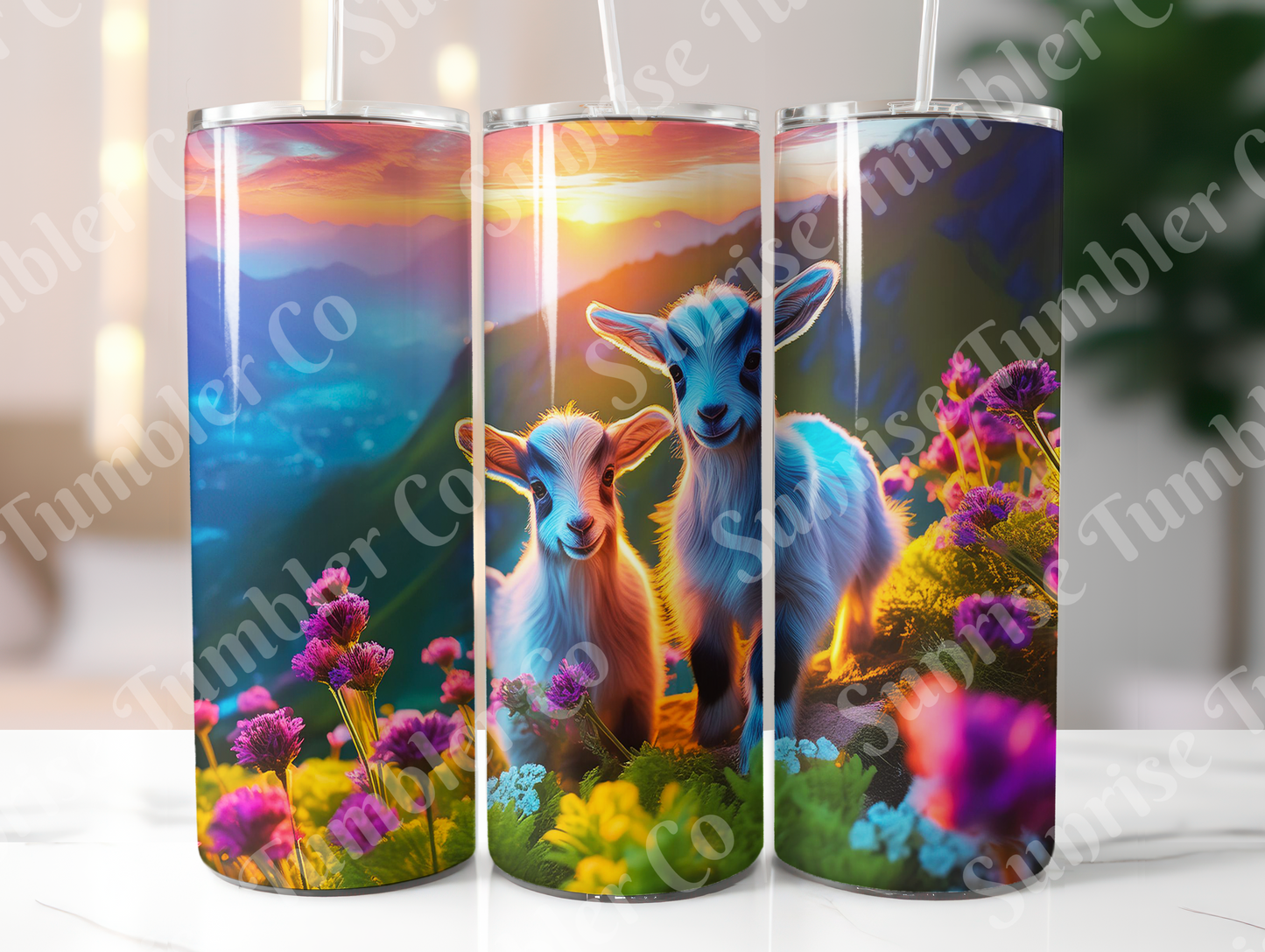 Goat Variety - 20oz and 30oz Tumblers (Glow In The Dark Green And Blue Available)