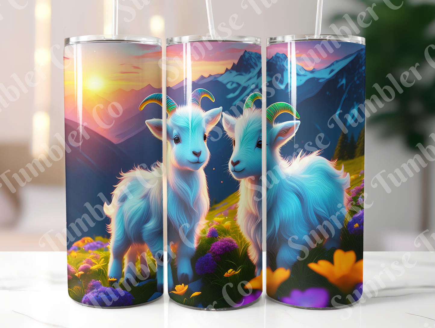 Goat Variety - 20oz and 30oz Tumblers (Glow In The Dark Green And Blue Available)