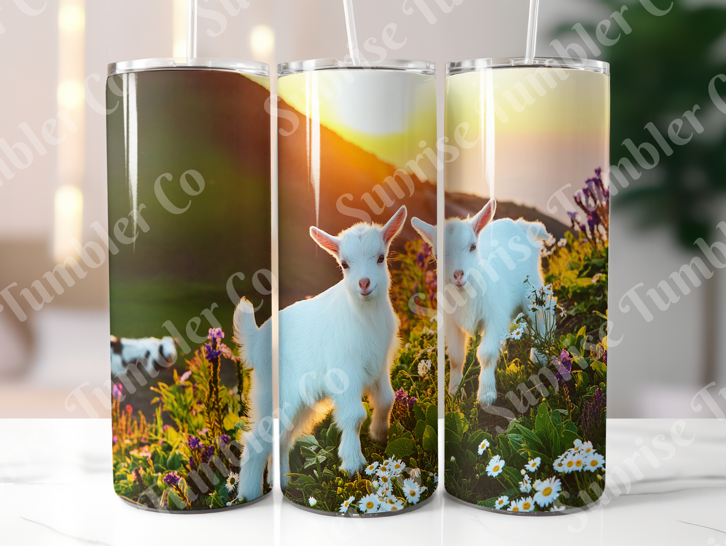 Goat Variety - 20oz and 30oz Tumblers (Glow In The Dark Green And Blue Available)