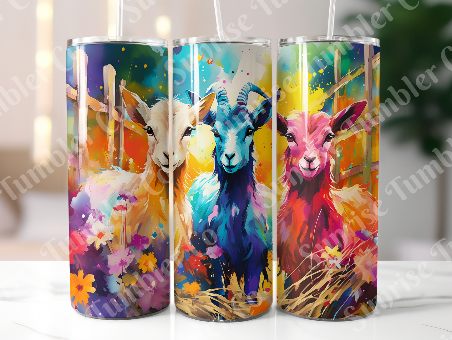 Goat Variety - 20oz and 30oz Tumblers (Glow In The Dark Green And Blue Available)
